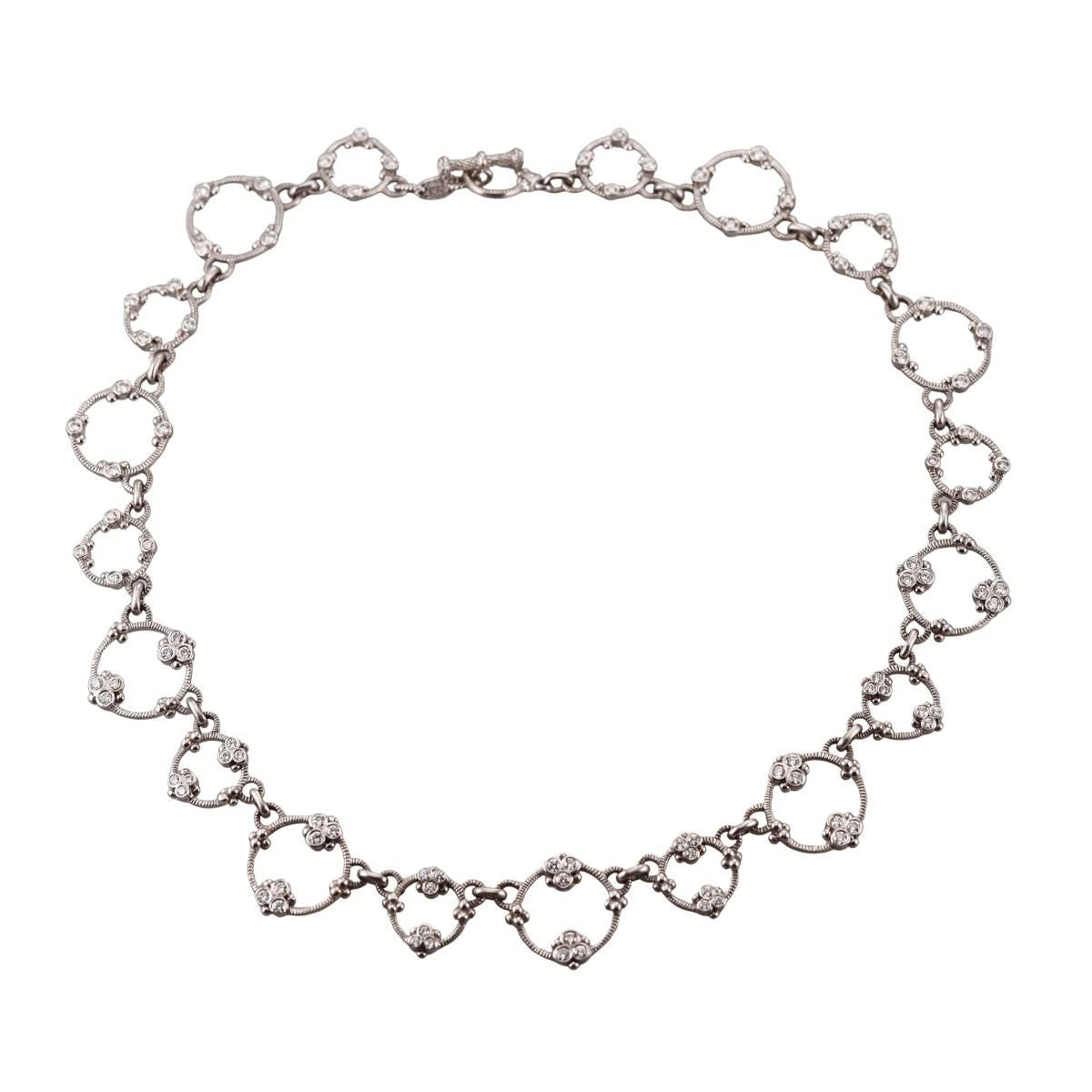 Judith Ripka 18k Gold Diamond Necklace