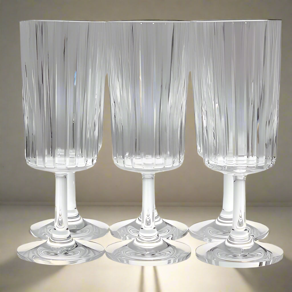 Baccarat Crystal Harmonie Bourgogne Wine Glass Set of 6