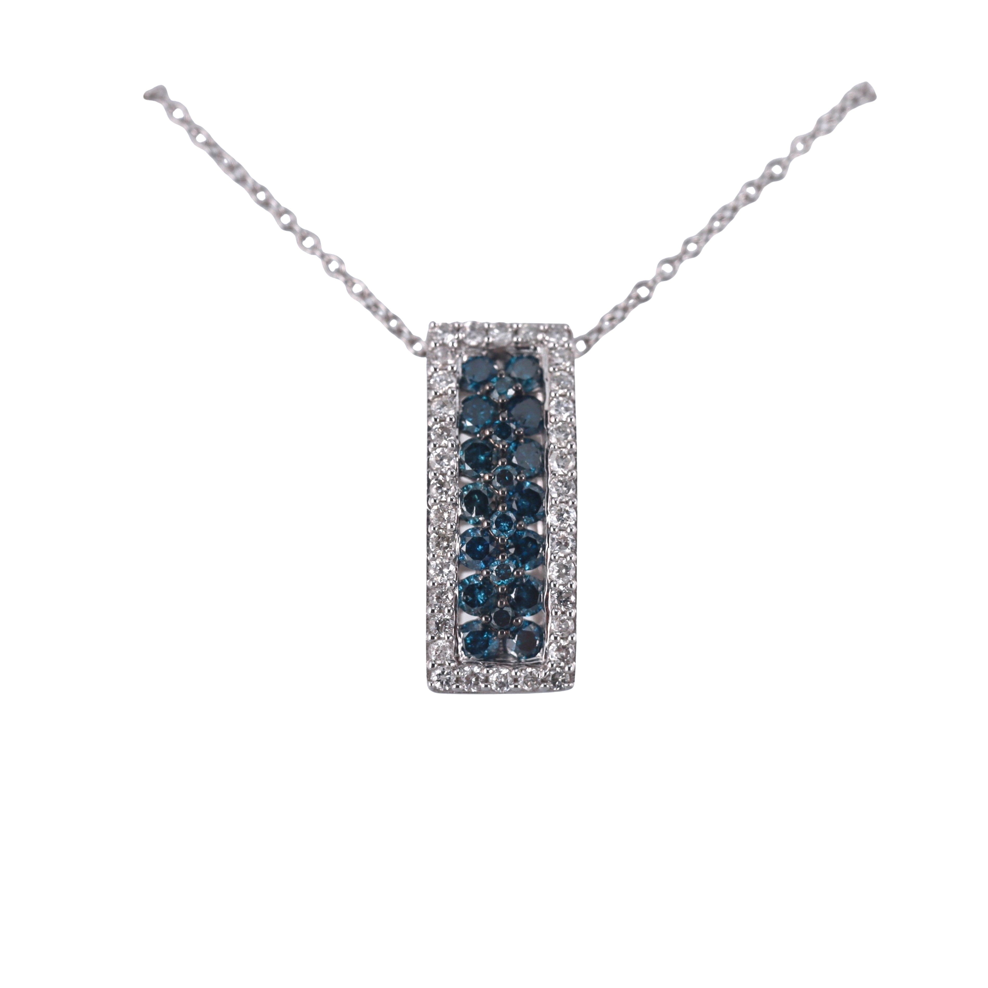 Kallati Fancy Color Diamond Gold Pendant Necklace