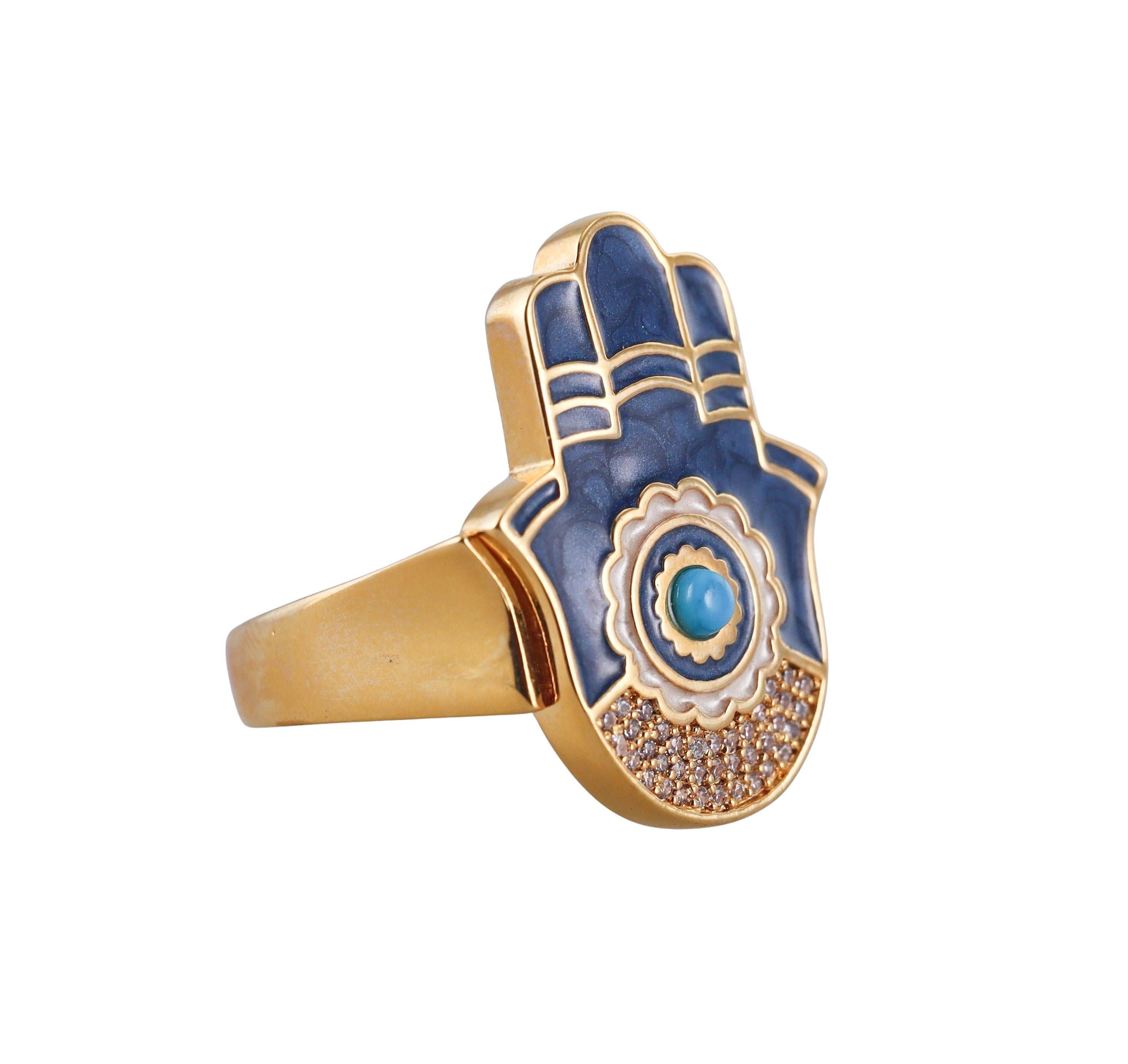 Lauren G Adams Lucky Hamsa Ring