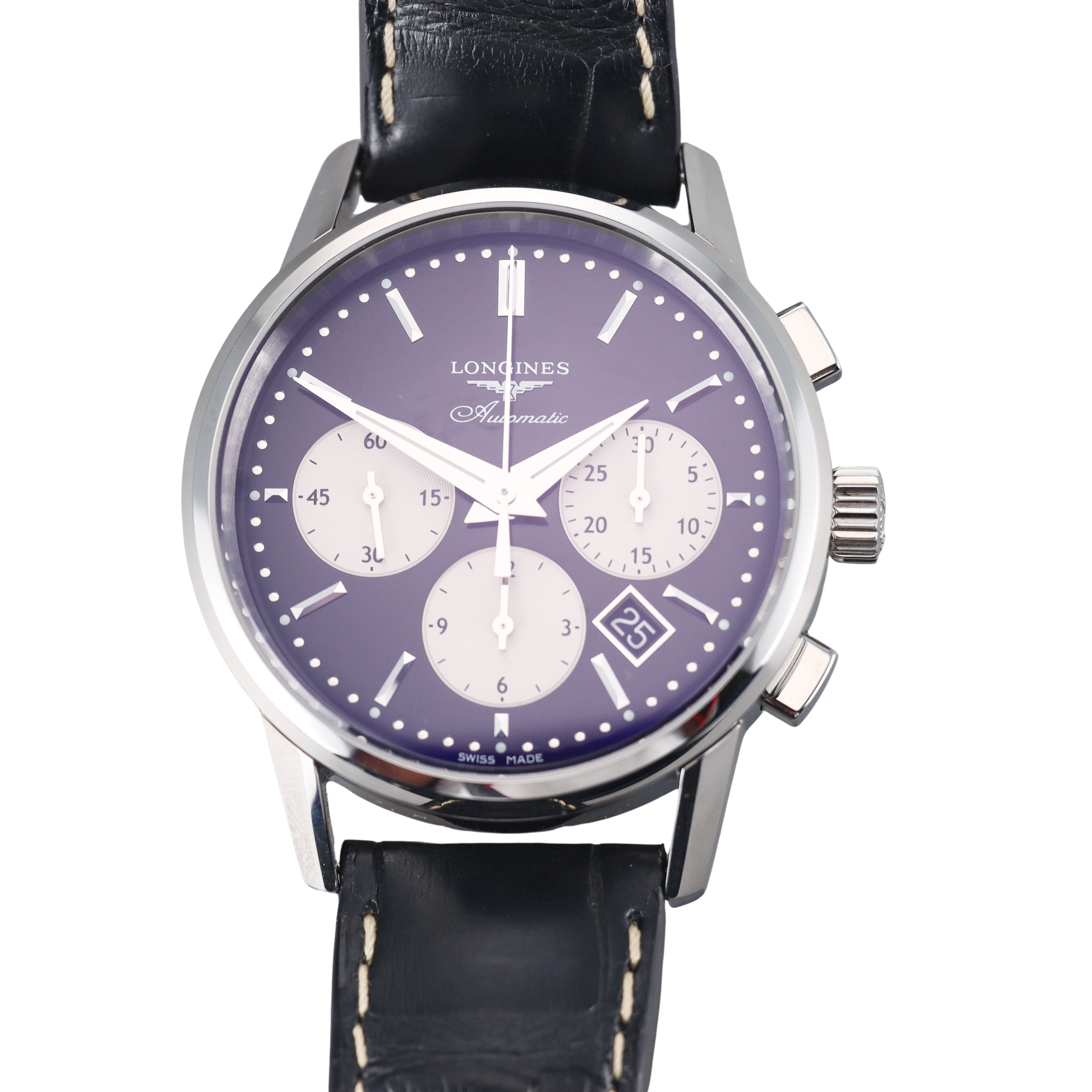 Longines Heritage Chronograph Automatic Steel Watch L2.749.4.92.0