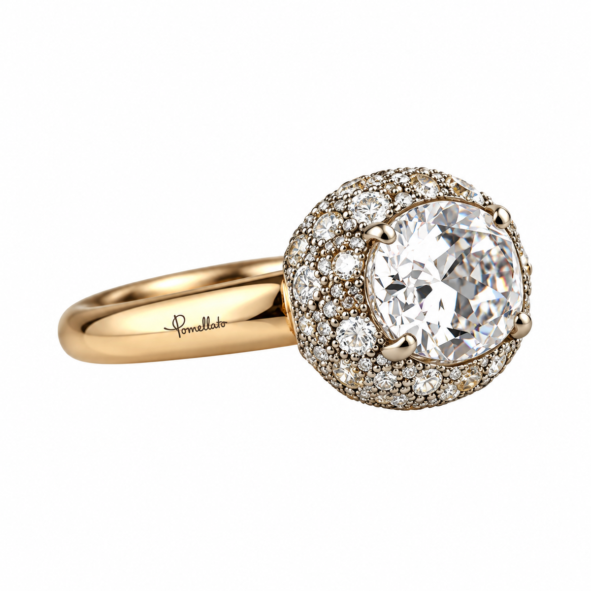 Pomellato Tabou 18k Gold White Topaz Ring