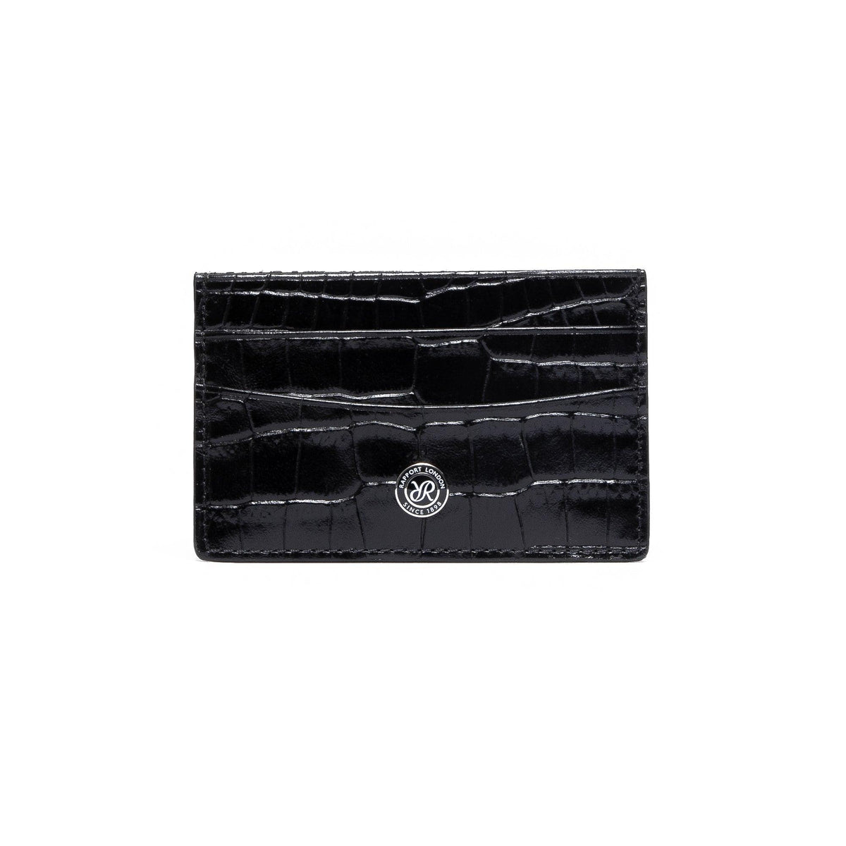 Rapport London Director's Range Leather Credit Card Holder in Black