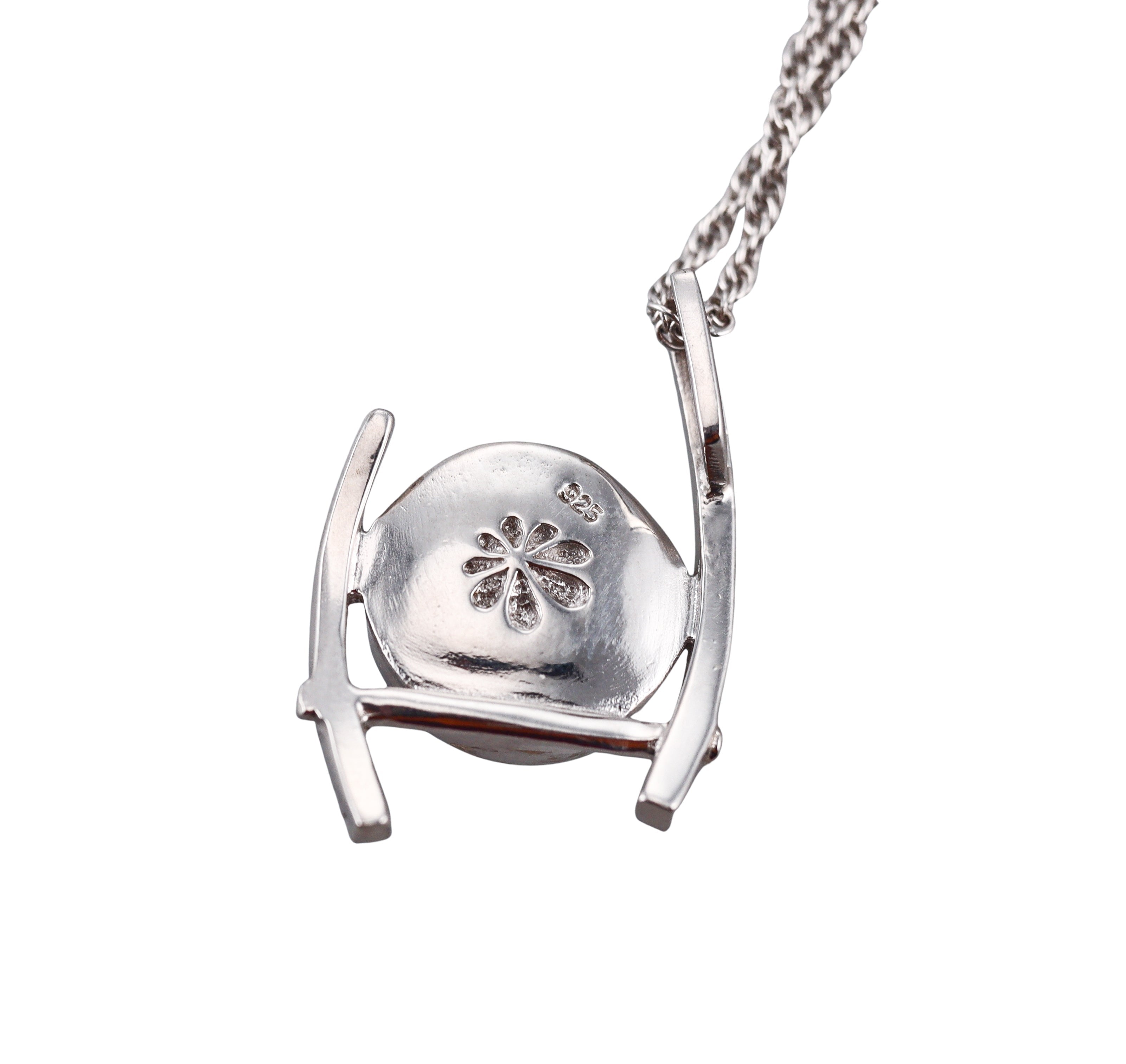 MarahLago Sterling Silver Larimar Sapphire Pendant Necklace