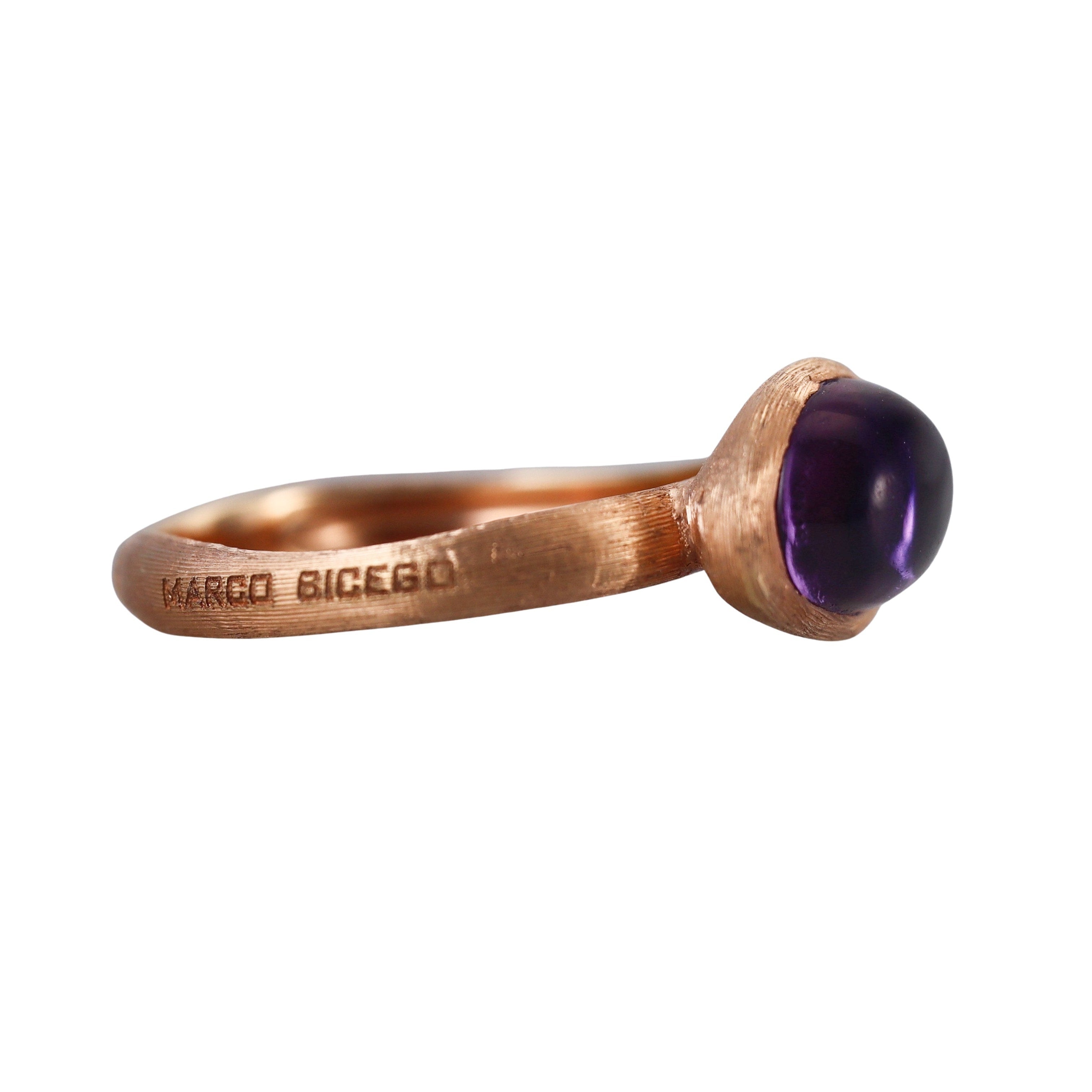 Marco Bicego Confetti 18K Rose Gold Amethyst Ring