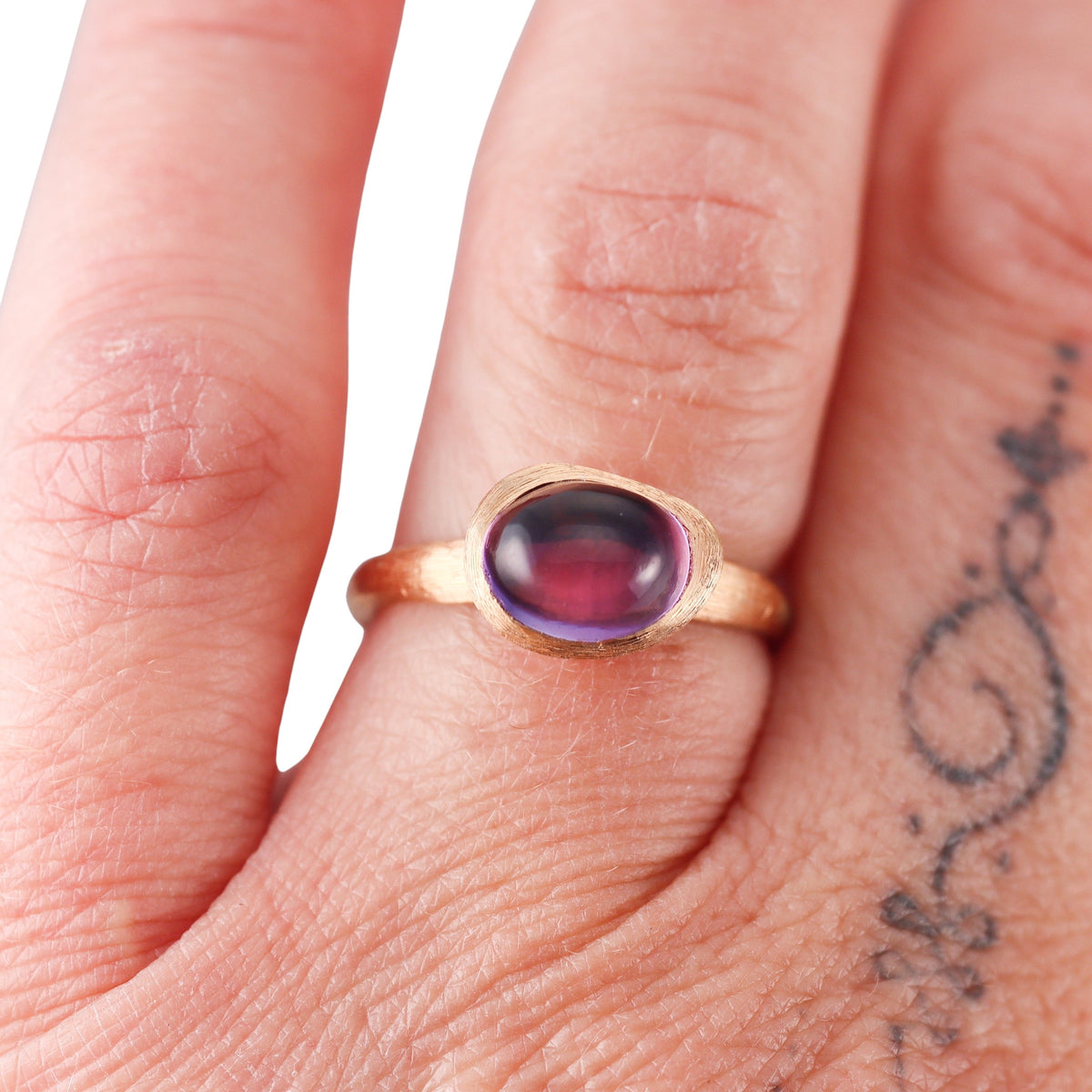 Marco Bicego Confetti 18K Rose Gold Amethyst Ring