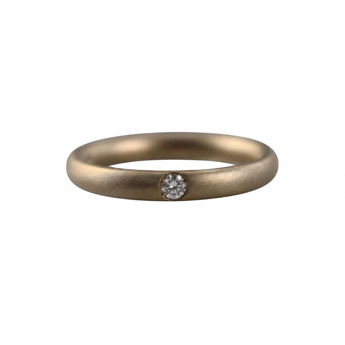 Pomelatto Solitaire Lucciole 18k Gold Diamond Ring