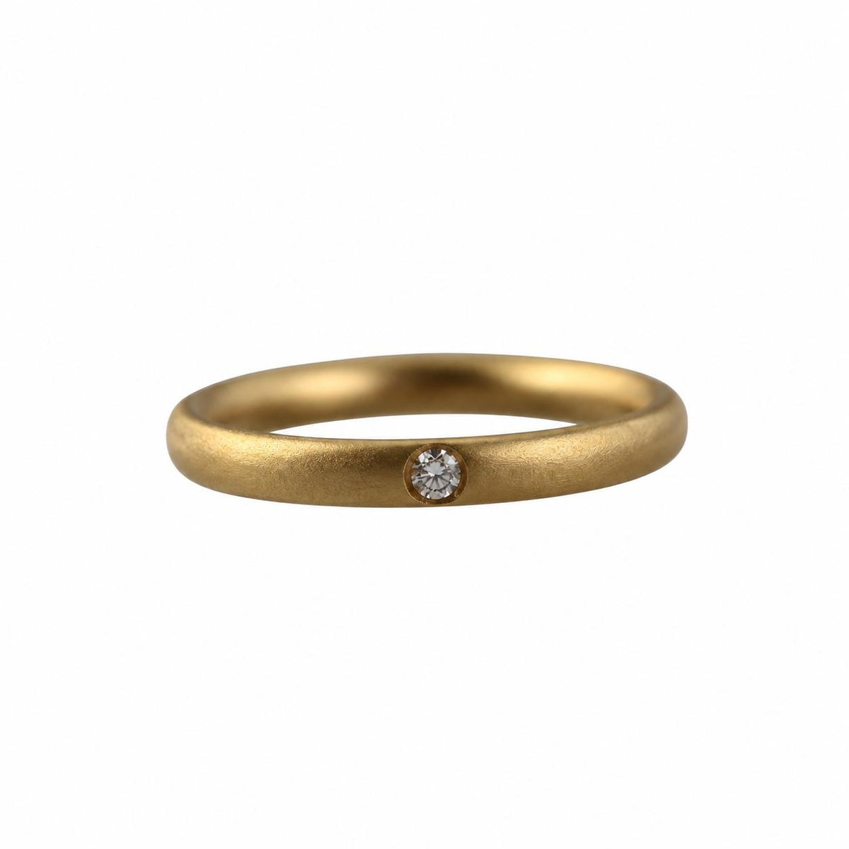 Pomelatto Solitaire Lucciole 18k Gold Diamond Ring