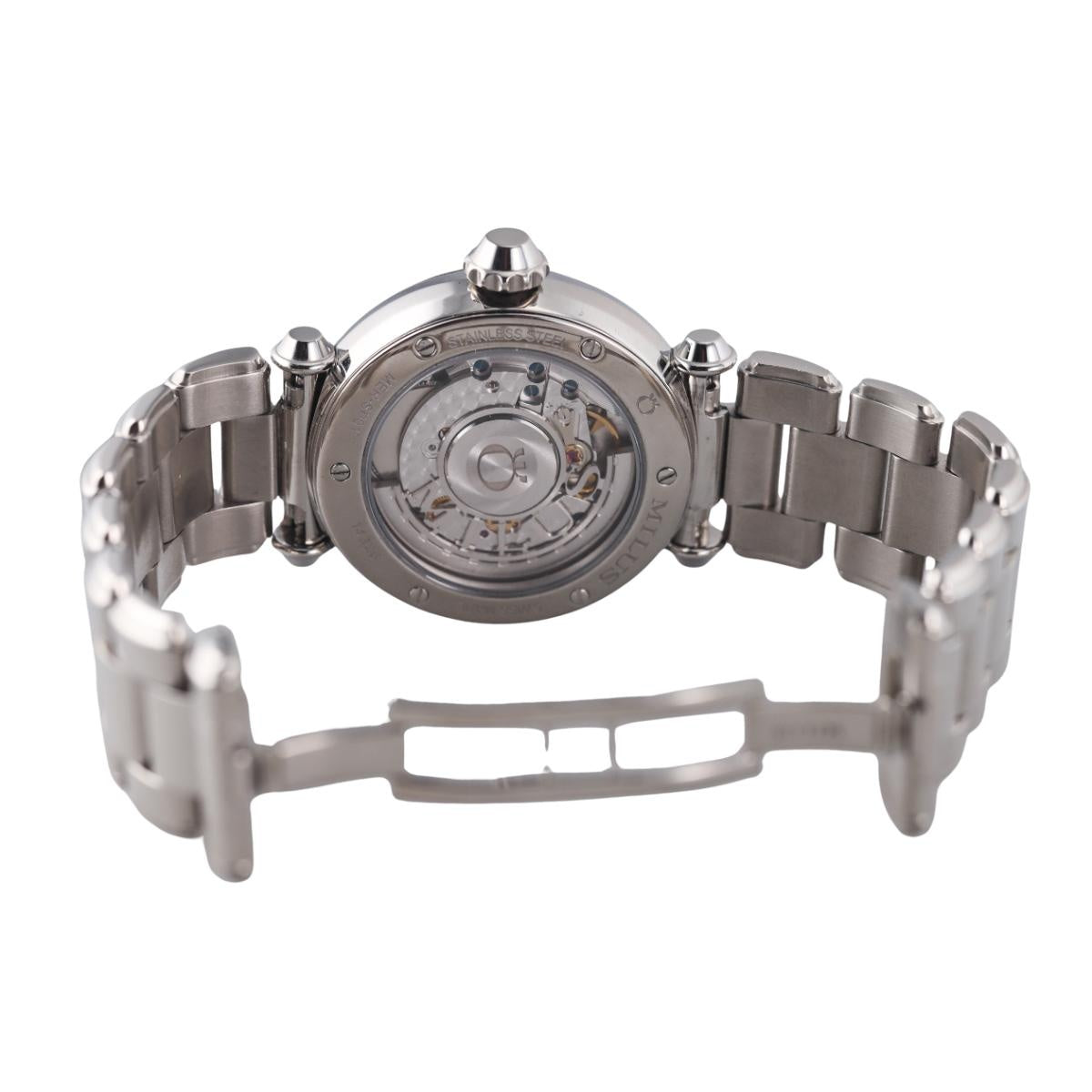 Milus Merea Tri Retrograde Stainless Steel Automatic Lady's Watch MER SP01
