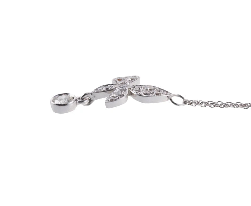 Mimi Milano Farfalla Diamond Gold Butterfly Charm Necklace