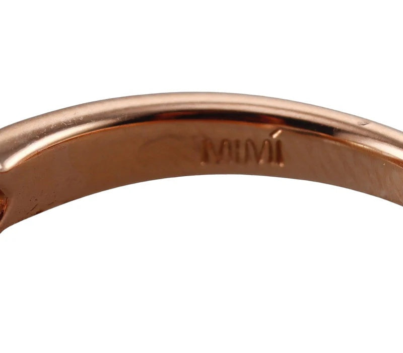 Mimi Milano Anniversary Crystal Pearl Gold Ring