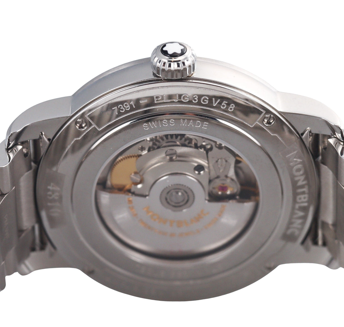 Montblanc 4810 Automatic Guilloche Dial Day Date Watch 114854