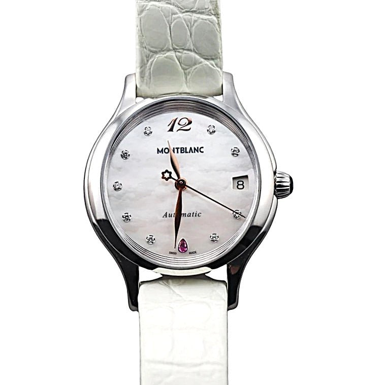 Montblanc Princess Grace de Monaco Diamond Sapphire MOP Watch 109274