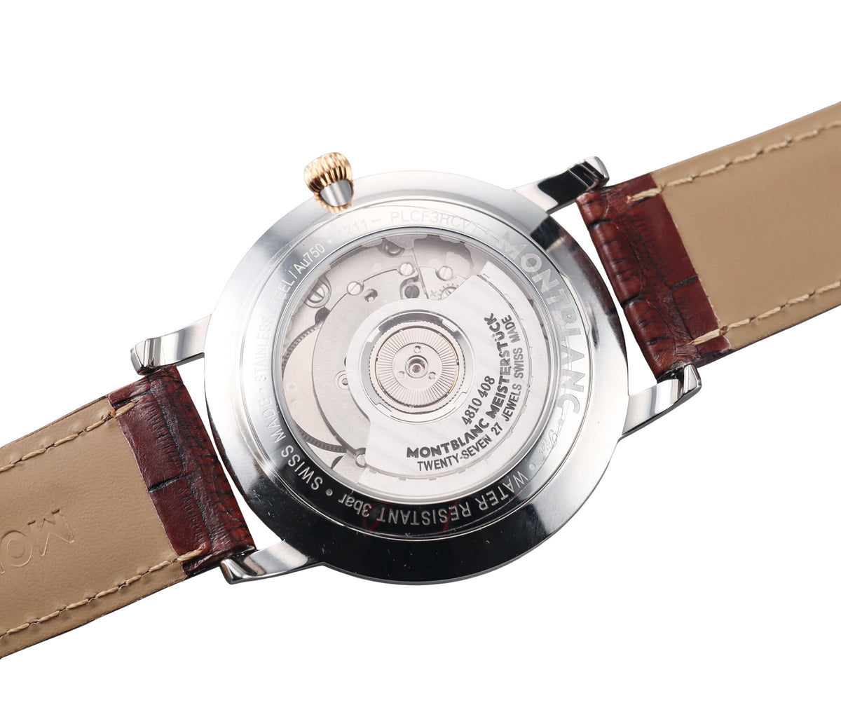 Montblanc Star Automatic 18k Rose Gold Steel Watch 107309