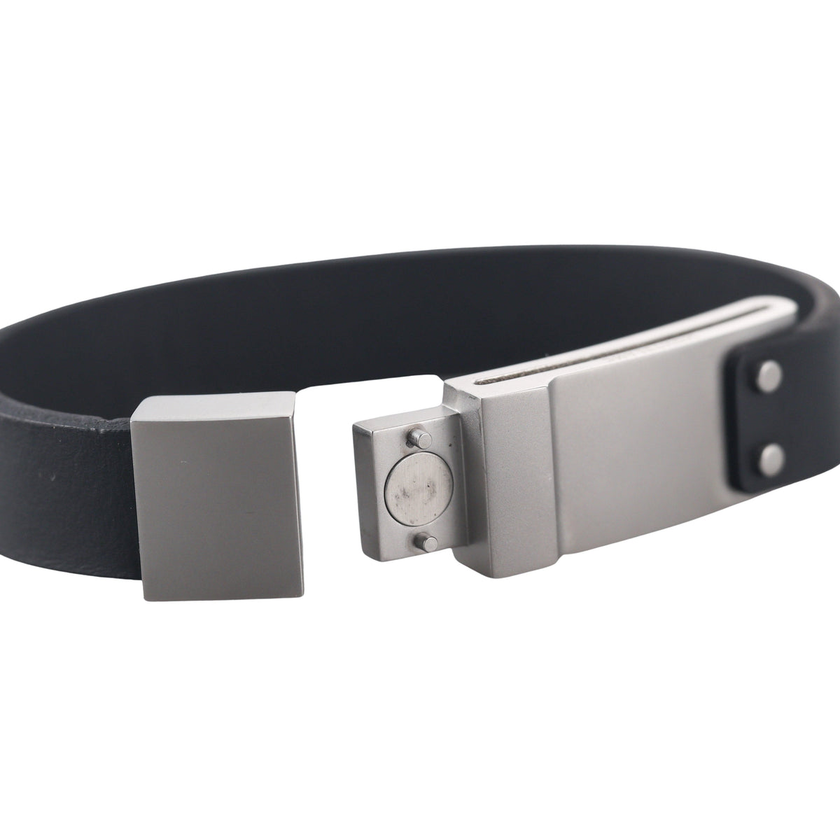 Montblanc Steel Leather Bracelet 202952