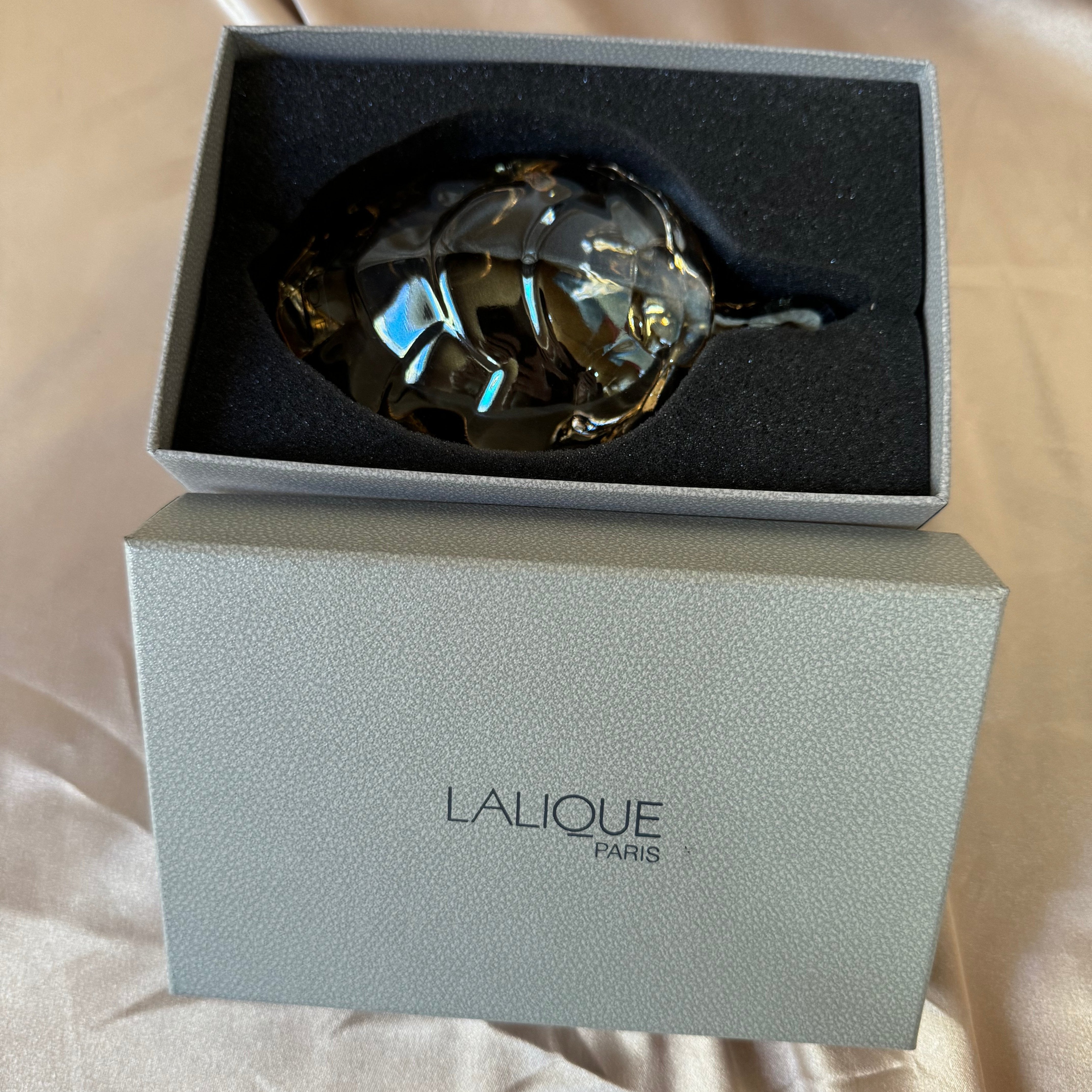 Lalique Crystal Caroline Turtle Gold