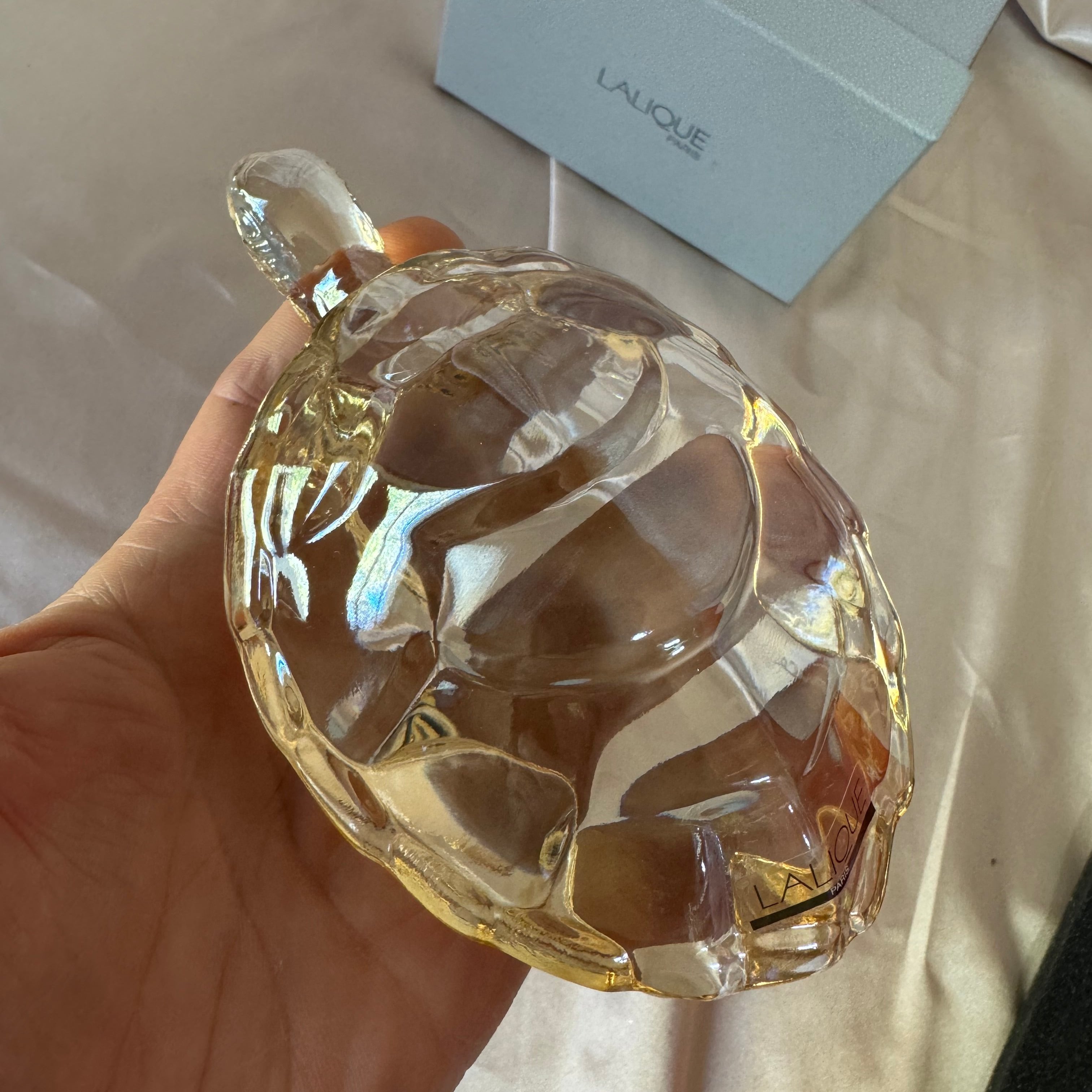 Lalique Crystal Caroline Turtle Gold