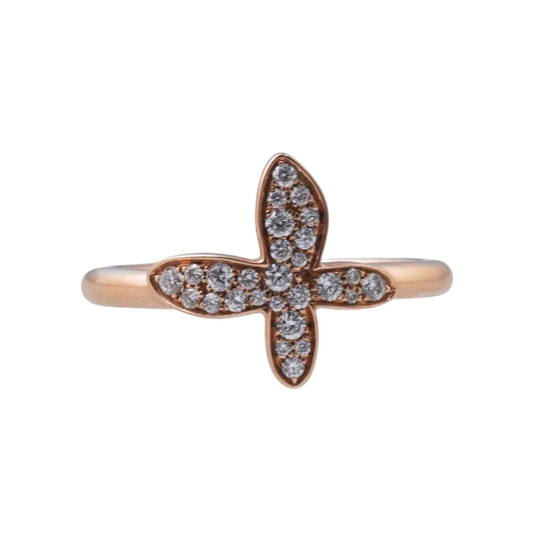 Mimi Milano Freevola Diamond Gold Butterfly Ring