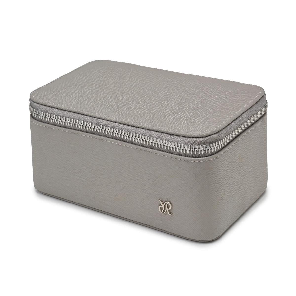 Rapport London Via Leather Watch & Accessory Zip Case in Grey