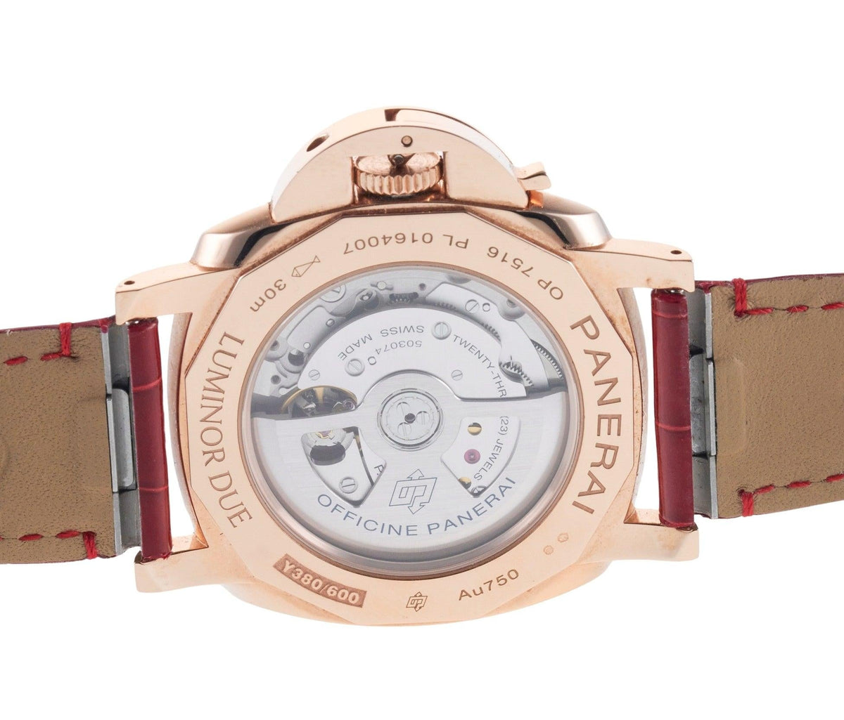 Panerai Luminor 18k Rose Gold Due Goldtech Watch PAM01336