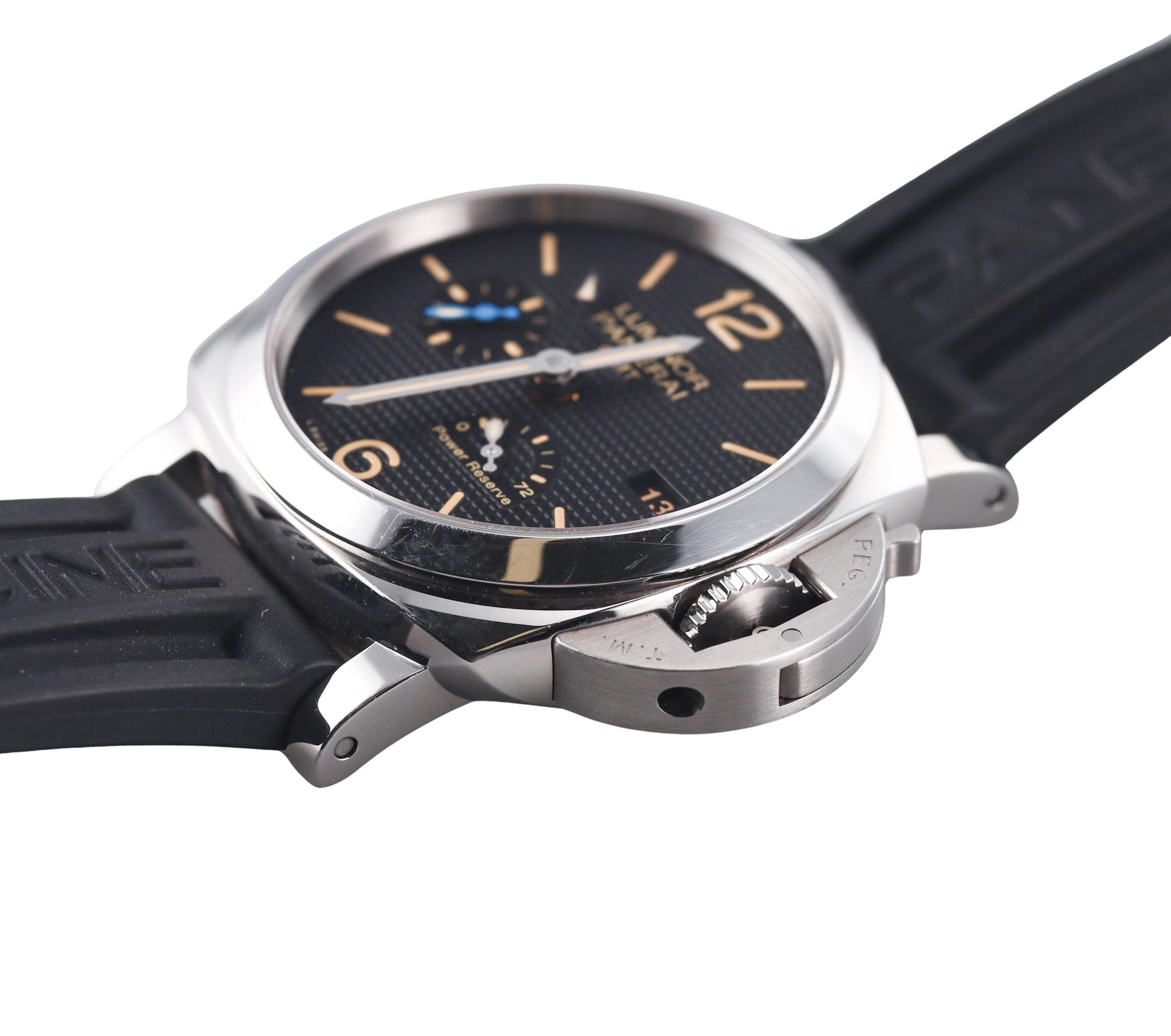 Panerai Luminor 1950 3 Days GMT Power Reserve Automatic Watch PAM01537