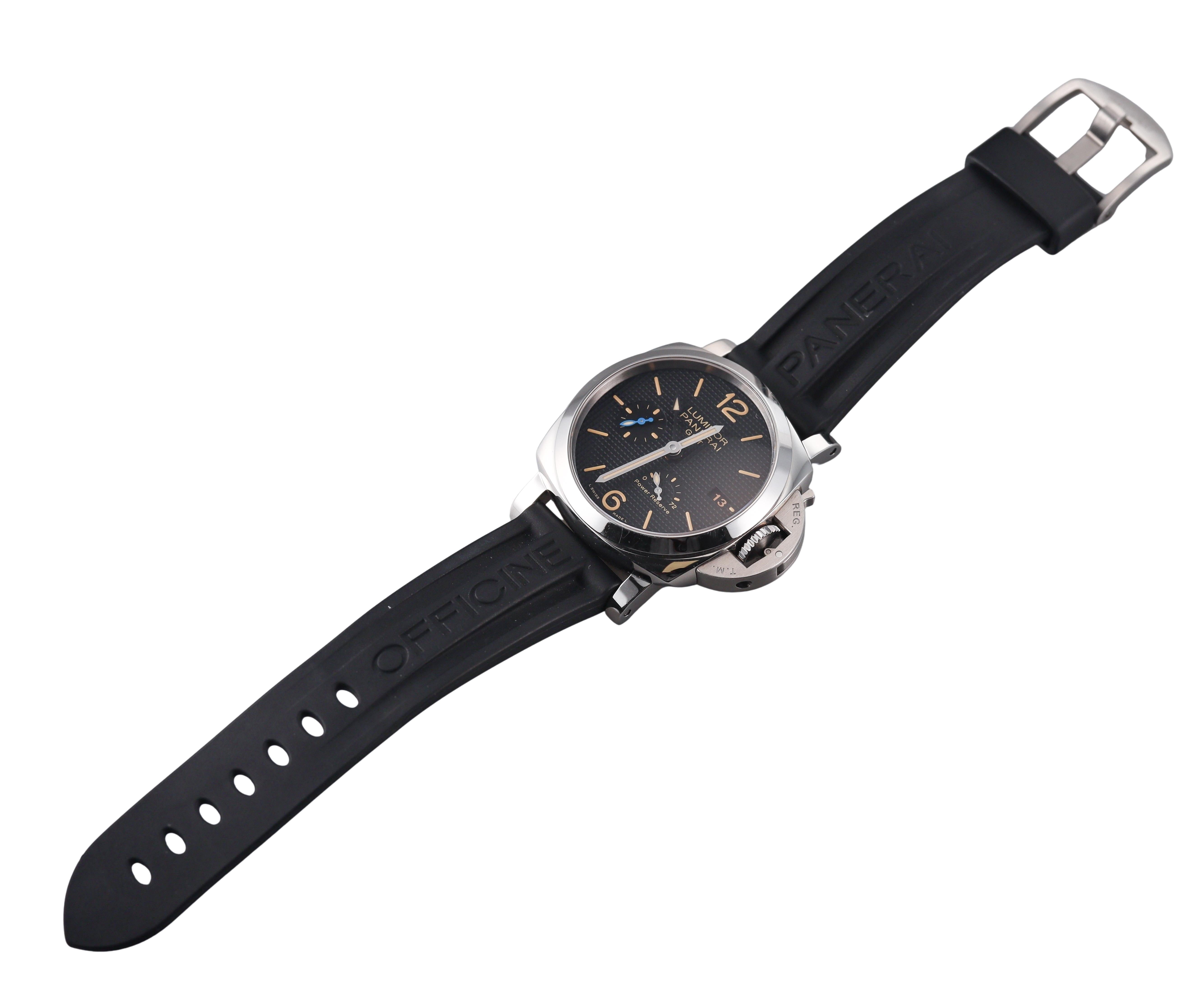 Panerai Luminor 1950 3 Days GMT Power Reserve Automatic Watch PAM01537