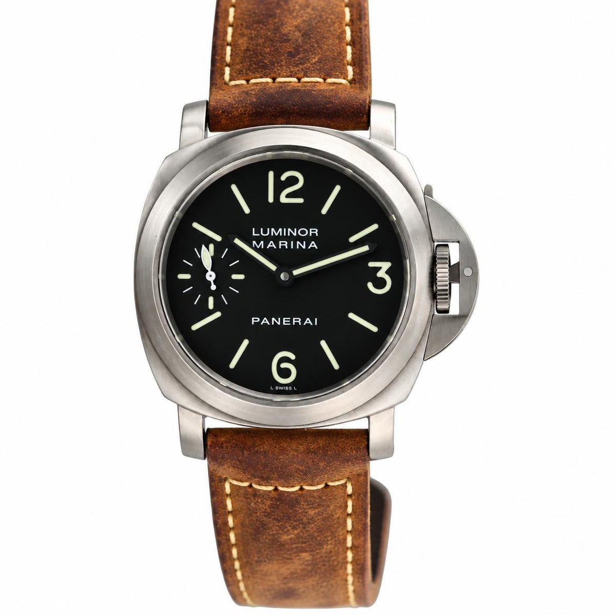 Panerai Luminor Marina Titanium Black Dial Watch PAM00061