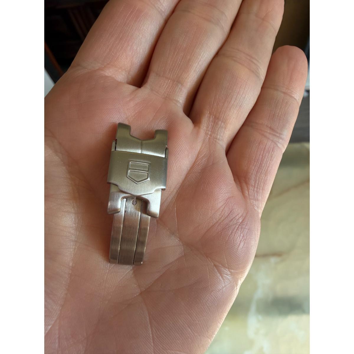 Authentic TAG Heuer Steel 12mm Deployant Folding Buckle Clasp FF0198