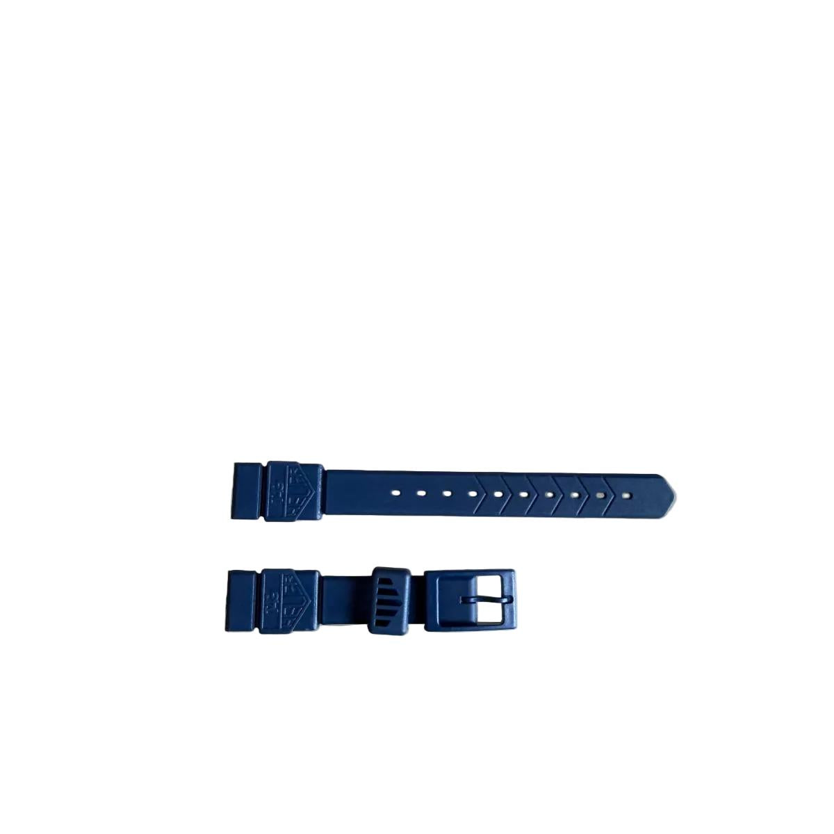 Authentic TAG Heuer Blue Plastic/Resin Watch Strap Band 15mm with Buckle BS0479