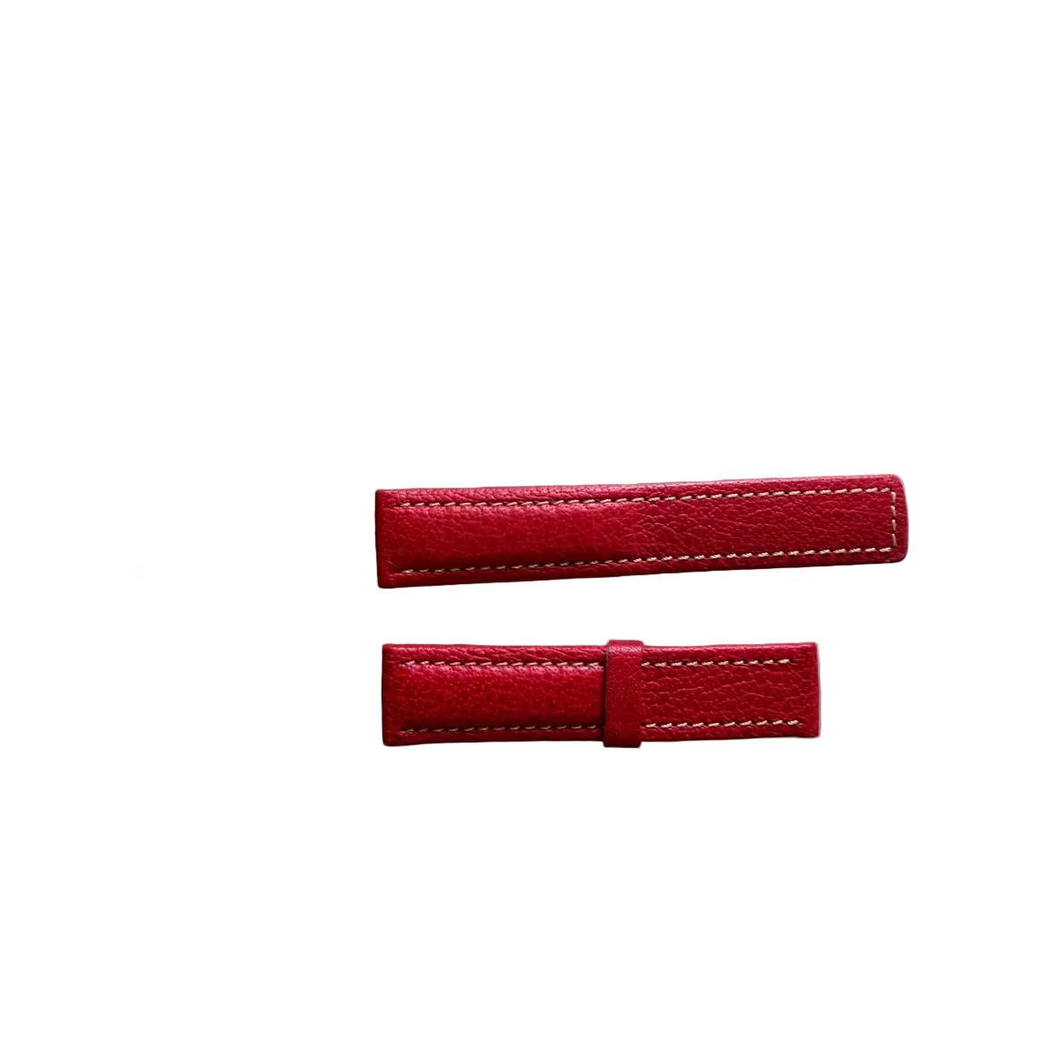 Authentic TAG Heuer Sport Elegance Red Leather 18mm Watch Strap FC6013