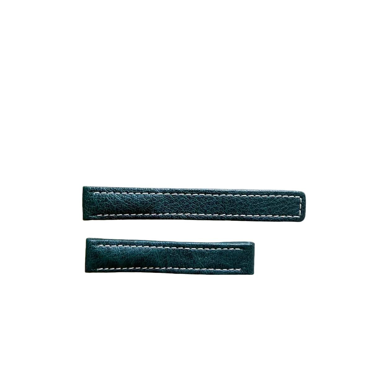 Authentic TAG Heuer Sport Elegance Dark Green Leather 15mm Watch Strap FC6011