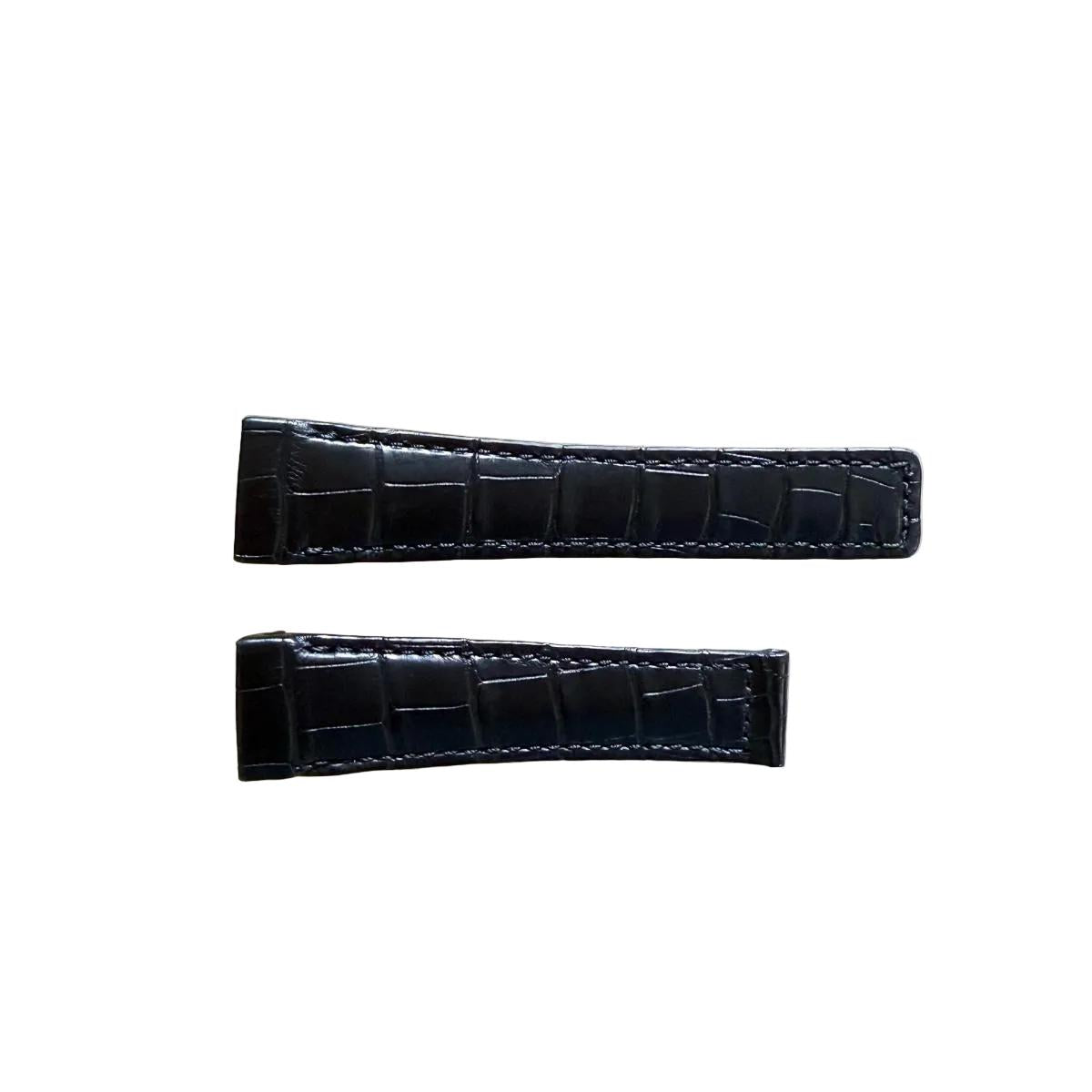 Authentic TAG Heuer Monaco Black Alligator Leather 22.5mm Watch Strap FC6298