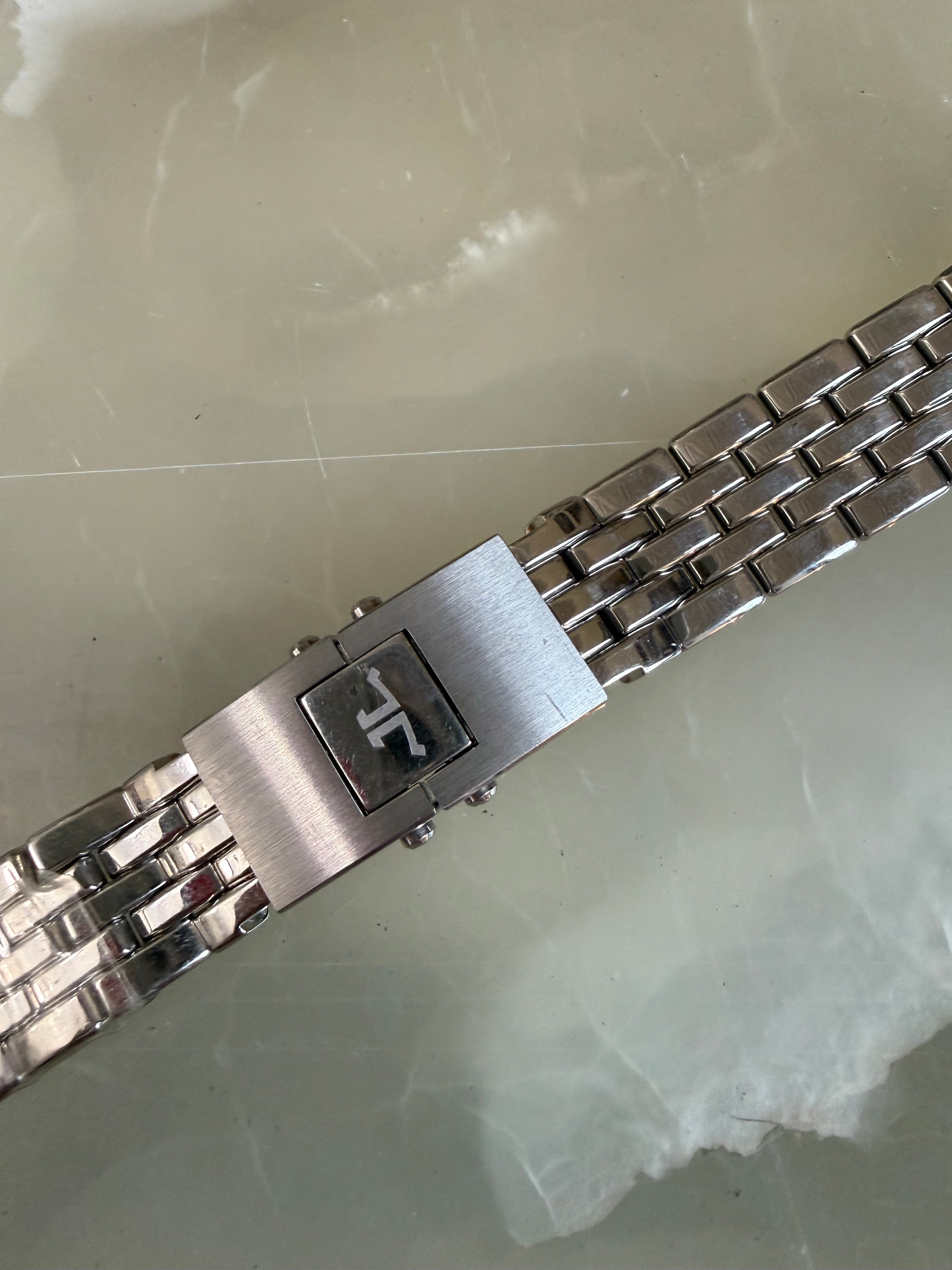 Authentic Jaeger LeCoultre Reverso Squadra Steel Watch Bracelet 18mm