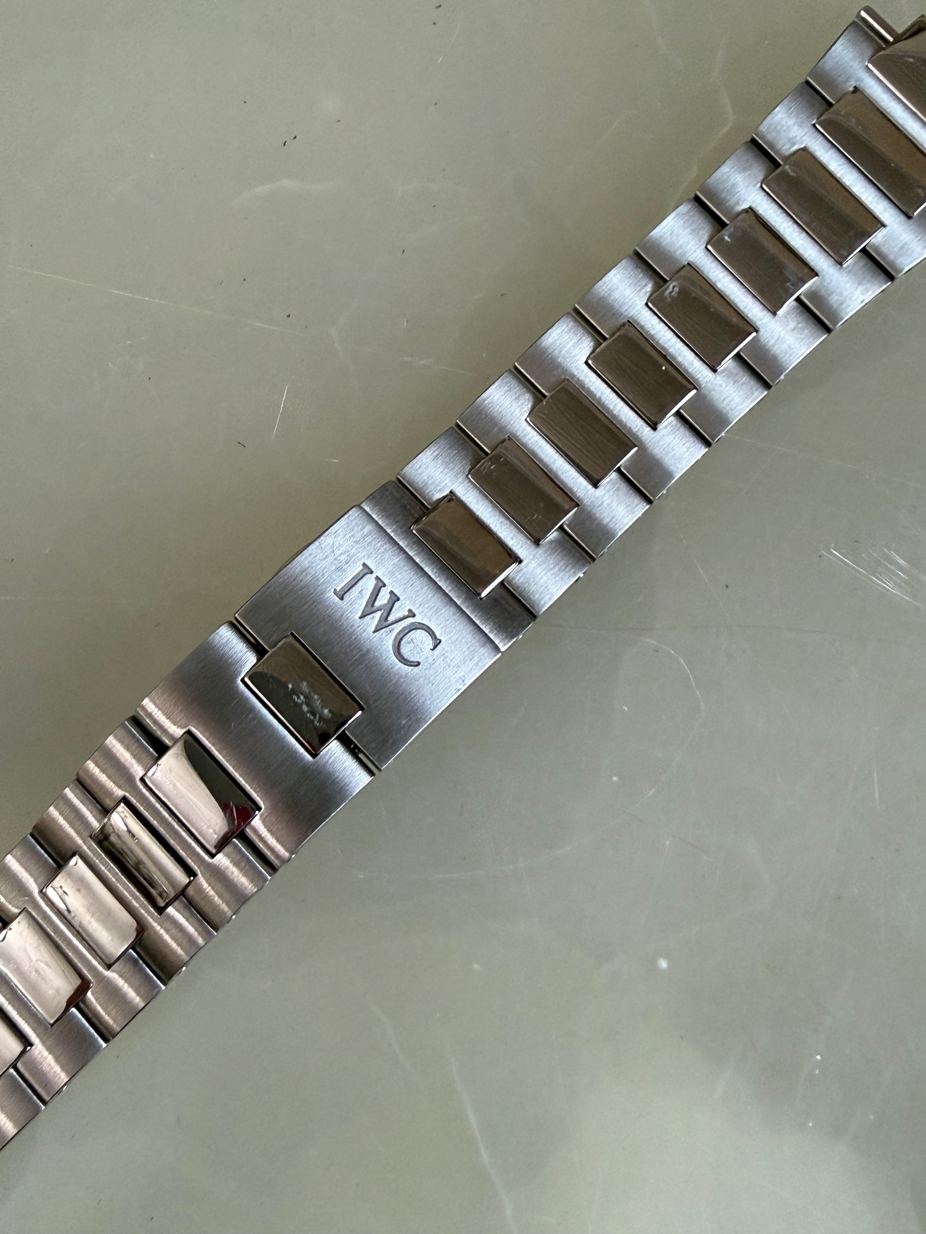 Authentic IWC Stainless Steel GST Chronograph Watch Bracelet 23mm