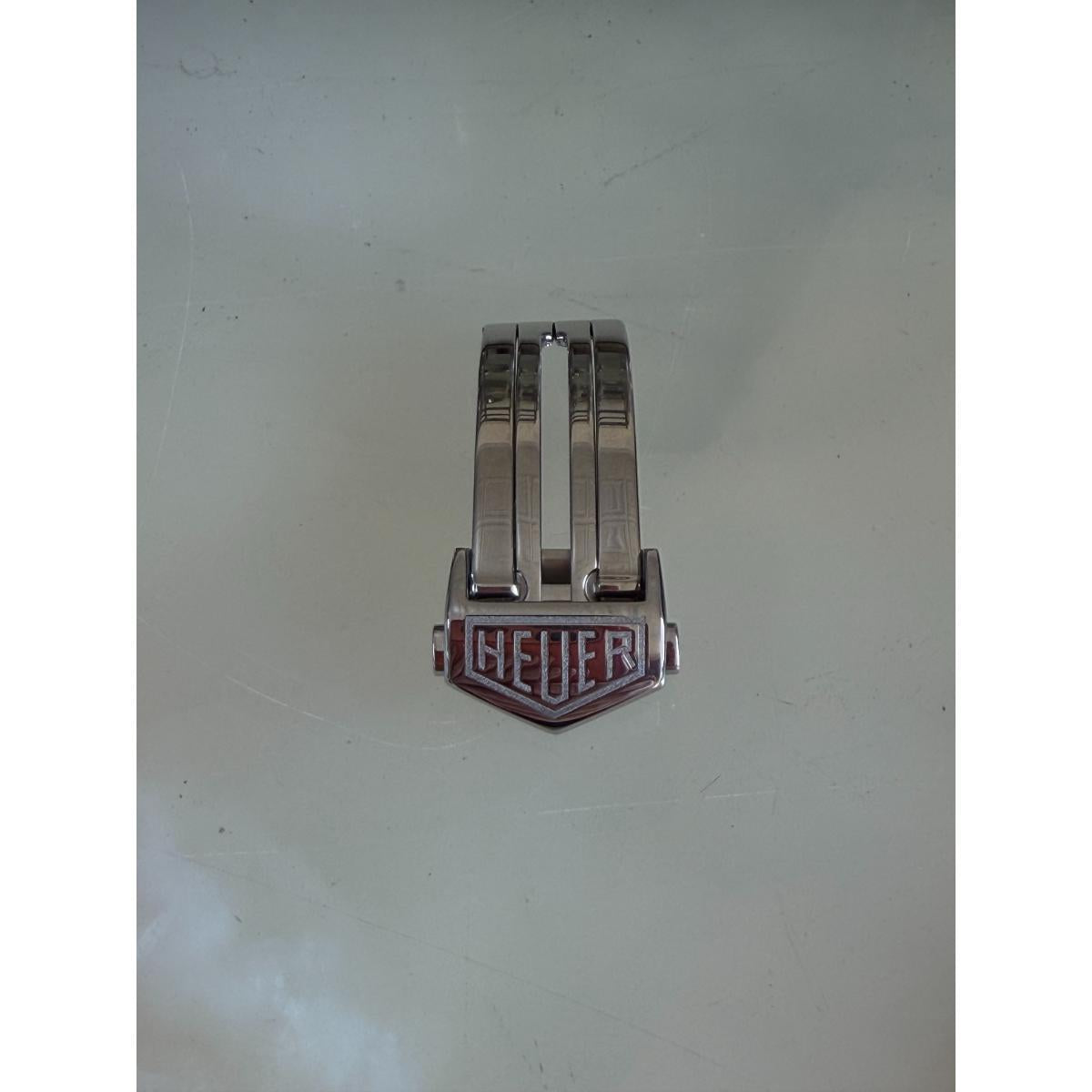 Authentic TAG Heuer Steel 16mm Deployant Push Button Buckle Clasp FC5012