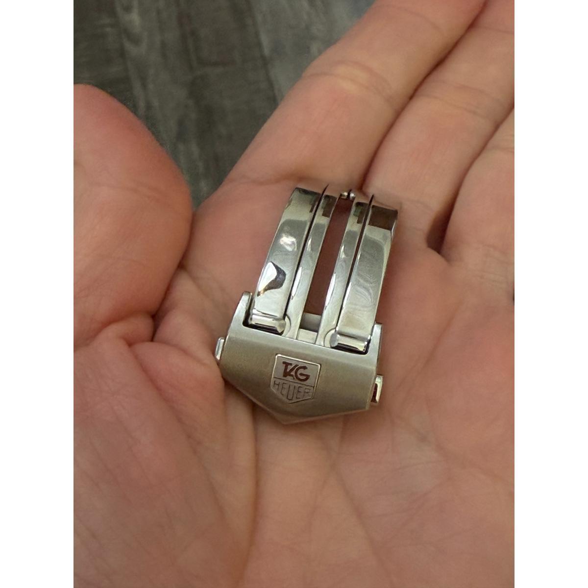 Authentic TAG Heuer Steel 18mm Deployant Push Button Buckle Clasp FC5030