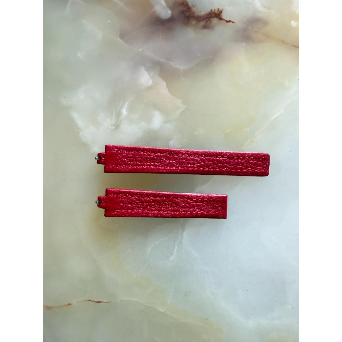 Authentic TAG Heuer Kirium Red Leather 16mm Watch Strap Band FC6124