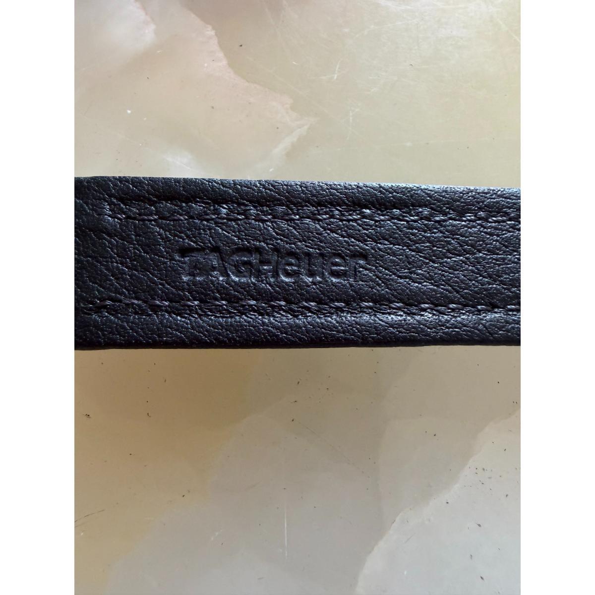 Authentic TAG Heuer Kirium Black Leather 19.5mm Watch Strap Band FC6117