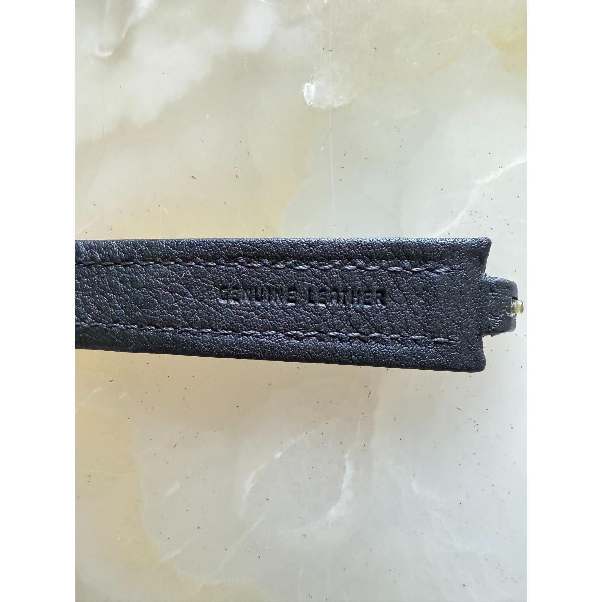 Authentic TAG Heuer Kirium Black Leather 19.5mm Watch Strap Band FC6117