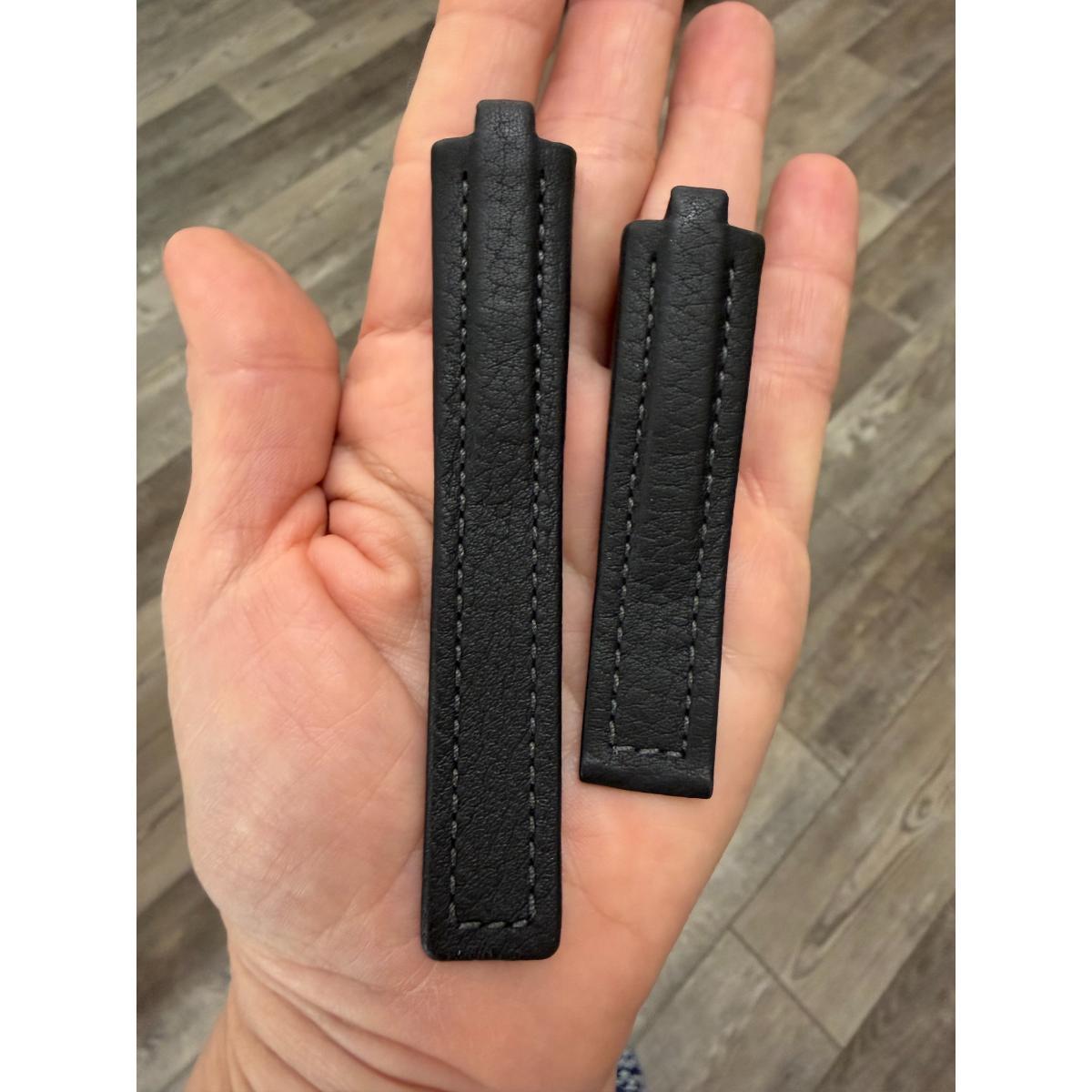 Authentic TAG Heuer Kirium Black Leather 19.5mm Watch Strap Band FC6117
