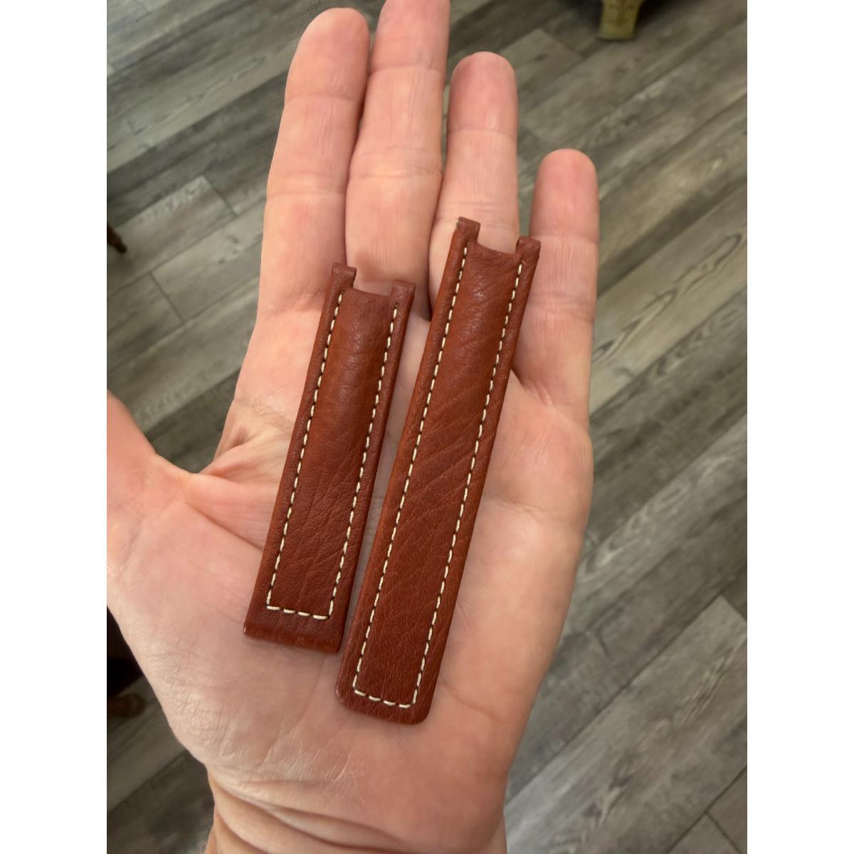 Authentic TAG Heuer S/EL Series Brown Leather 17mm Watch Strap Band FC6146