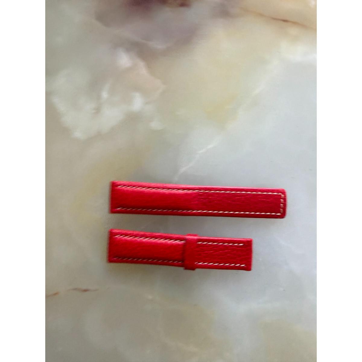 Authentic TAG Heuer Sport Elegance Red Leather 18mm Watch Strap FC6013