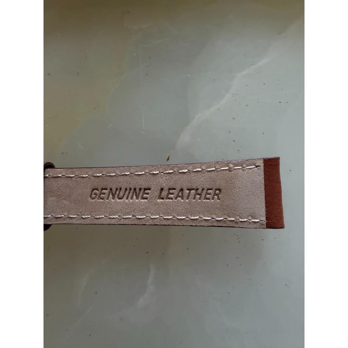 Authentic TAG Heuer Brown Leather Watch Strap Band 15mm with Buckle