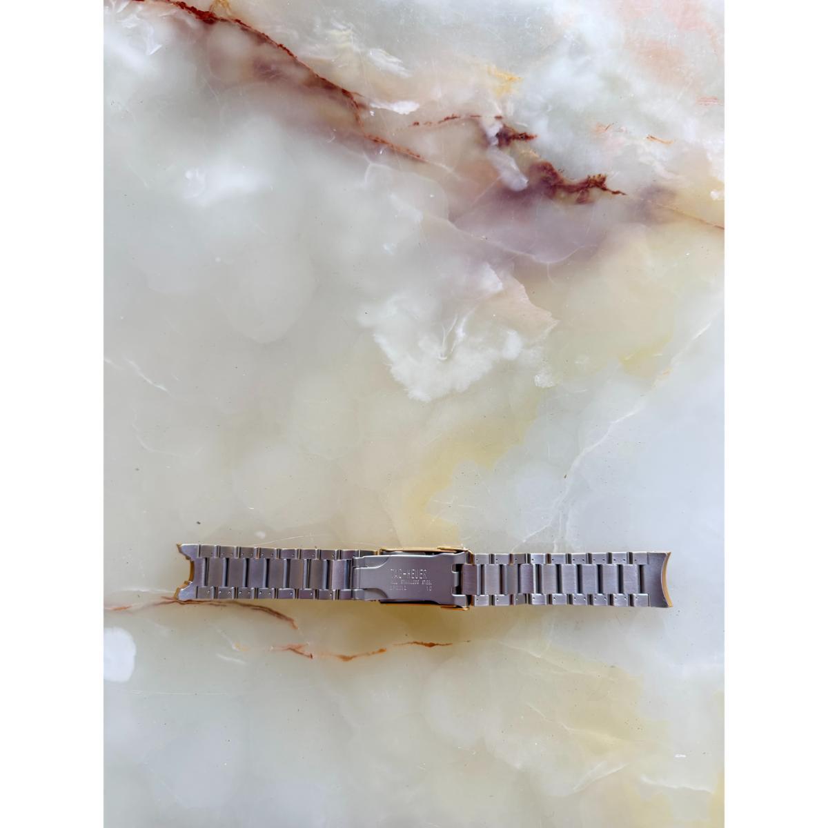 Authentic TAG Heuer 4000 Series Gold Tone Steel Watch Bracelet 19mm BP0512