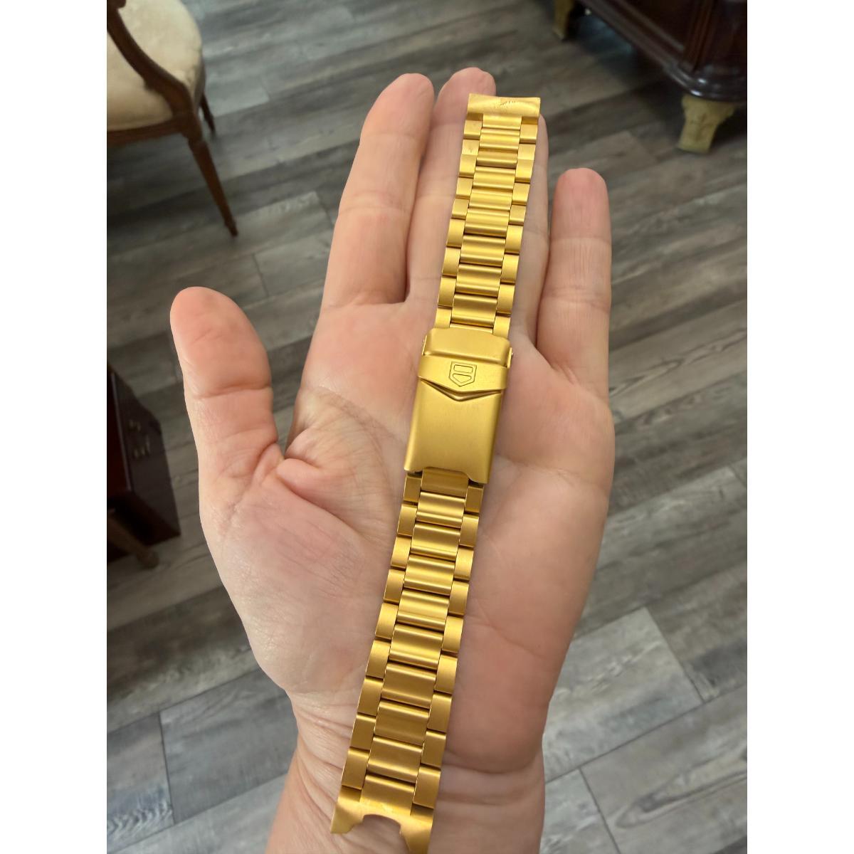 Authentic TAG Heuer 4000 Series Gold Tone Steel Watch Bracelet 19mm BP0512