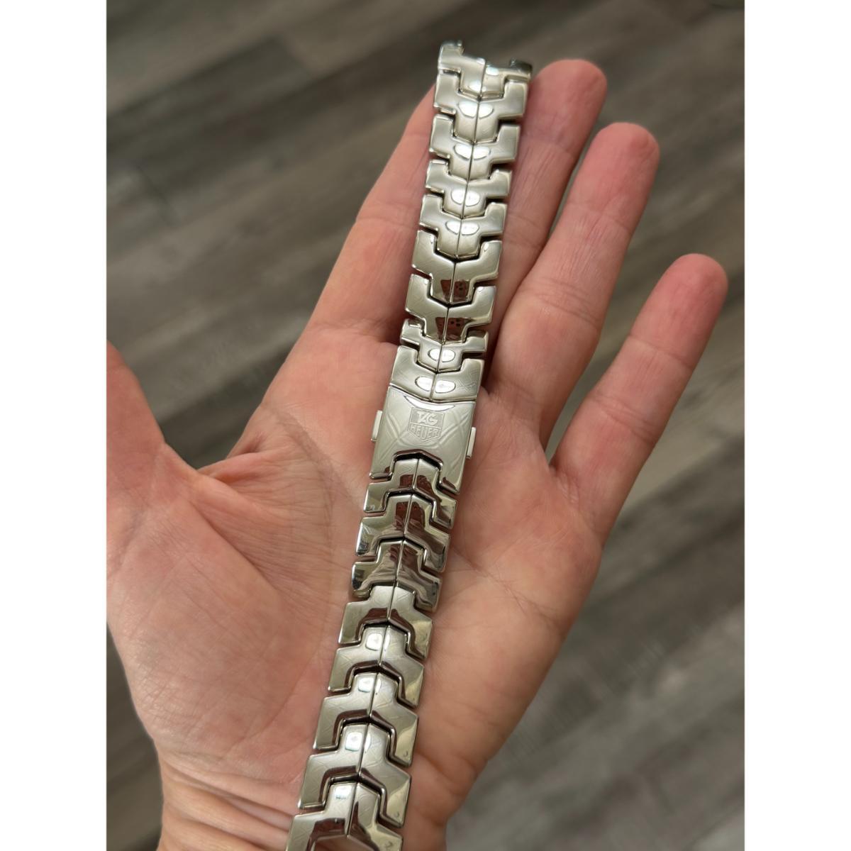 Authentic TAG Heuer Link Chronograph Steel Watch Bracelet 21mm BA0594 FAA049