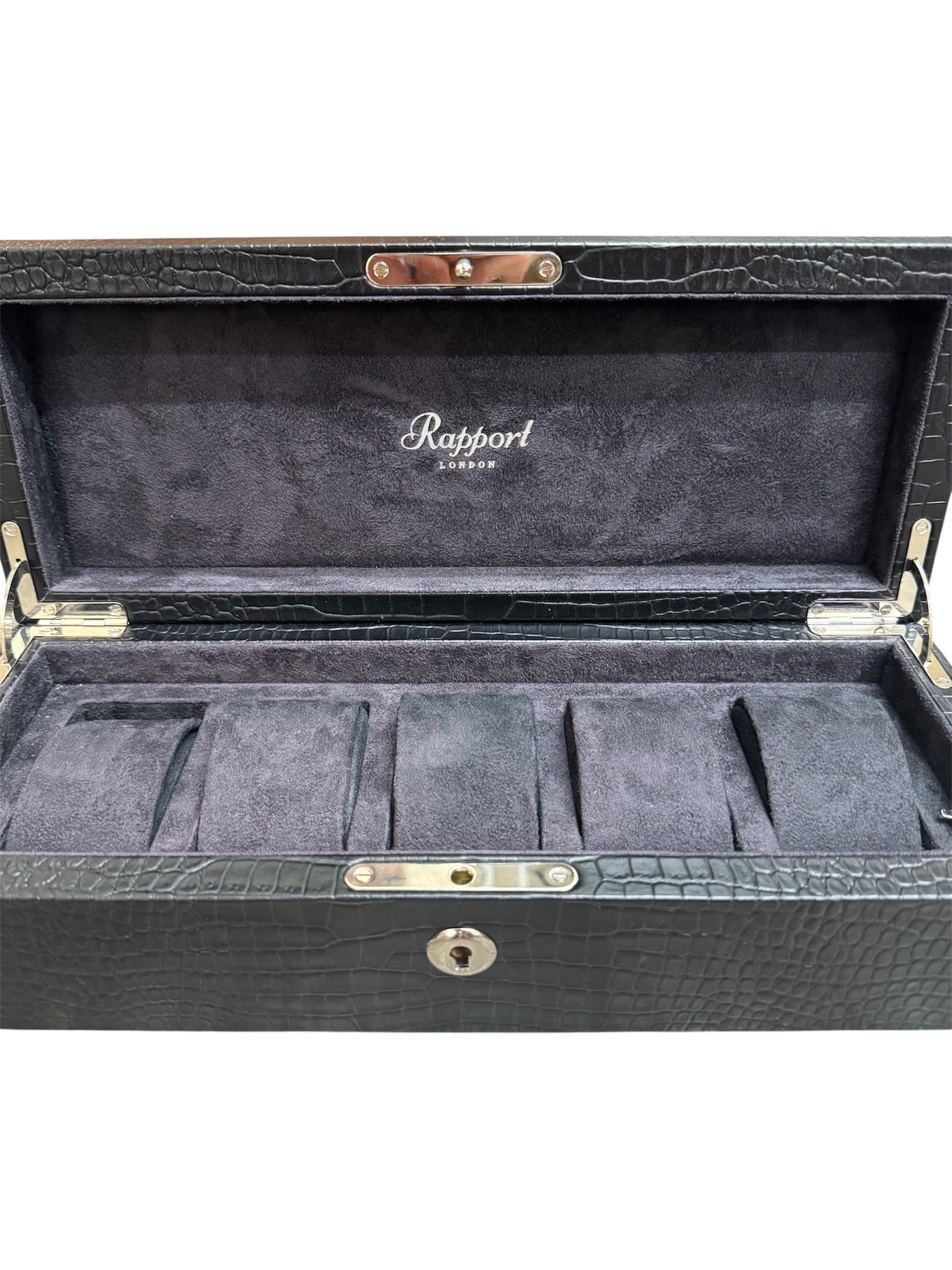 Rapport Brompton Crocodile Leather 5 Watch Case