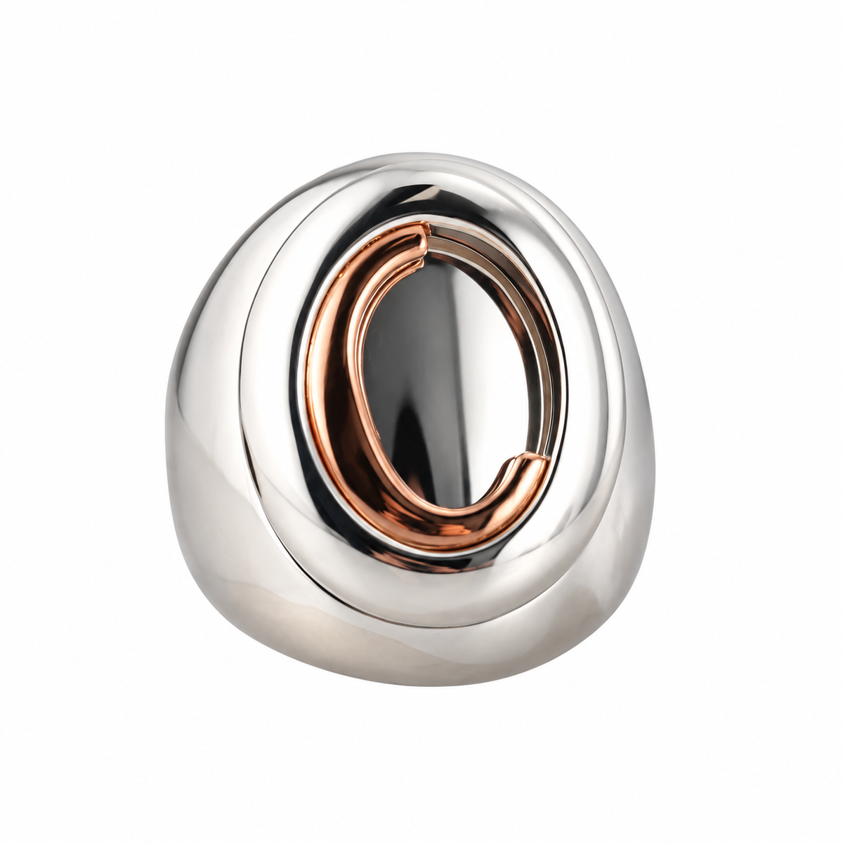 Christofle Sterling Silver Gold Signet Ring 6761149