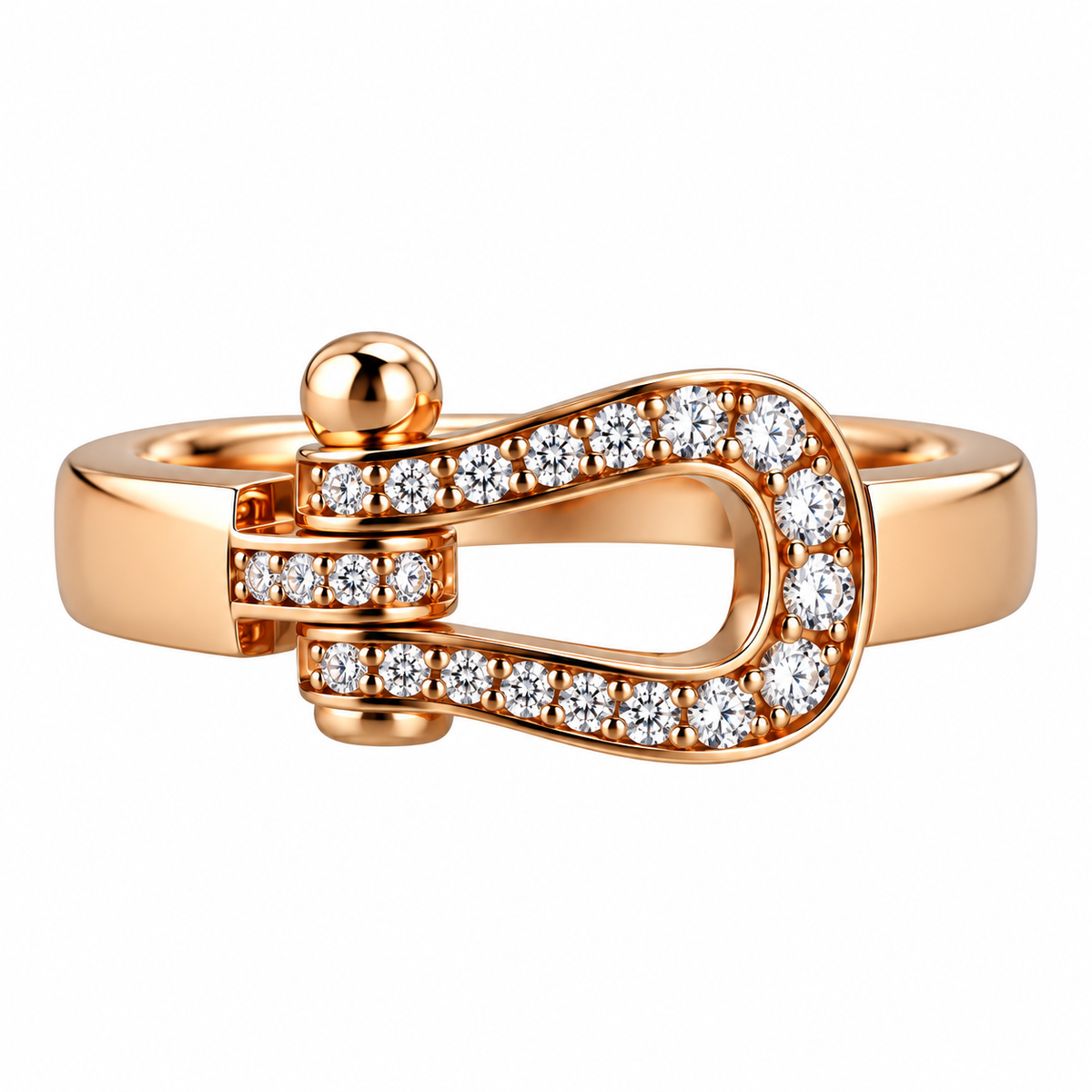 Fred Force 10 18k Diamond Med Model Ring