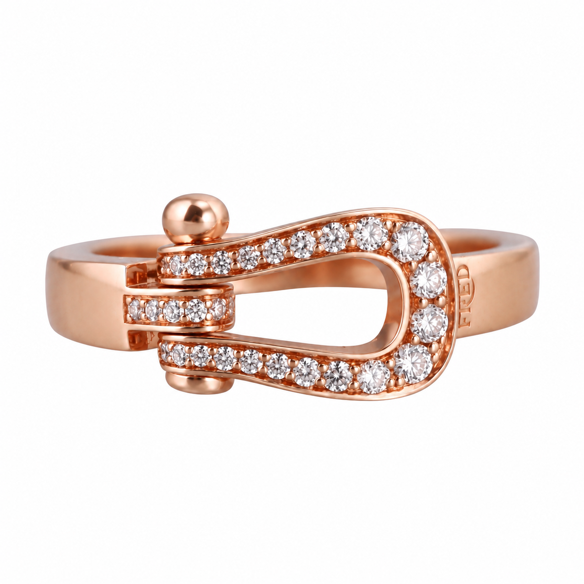 Fred Force 10 18k Rose Gold Diamond Med Model Ring